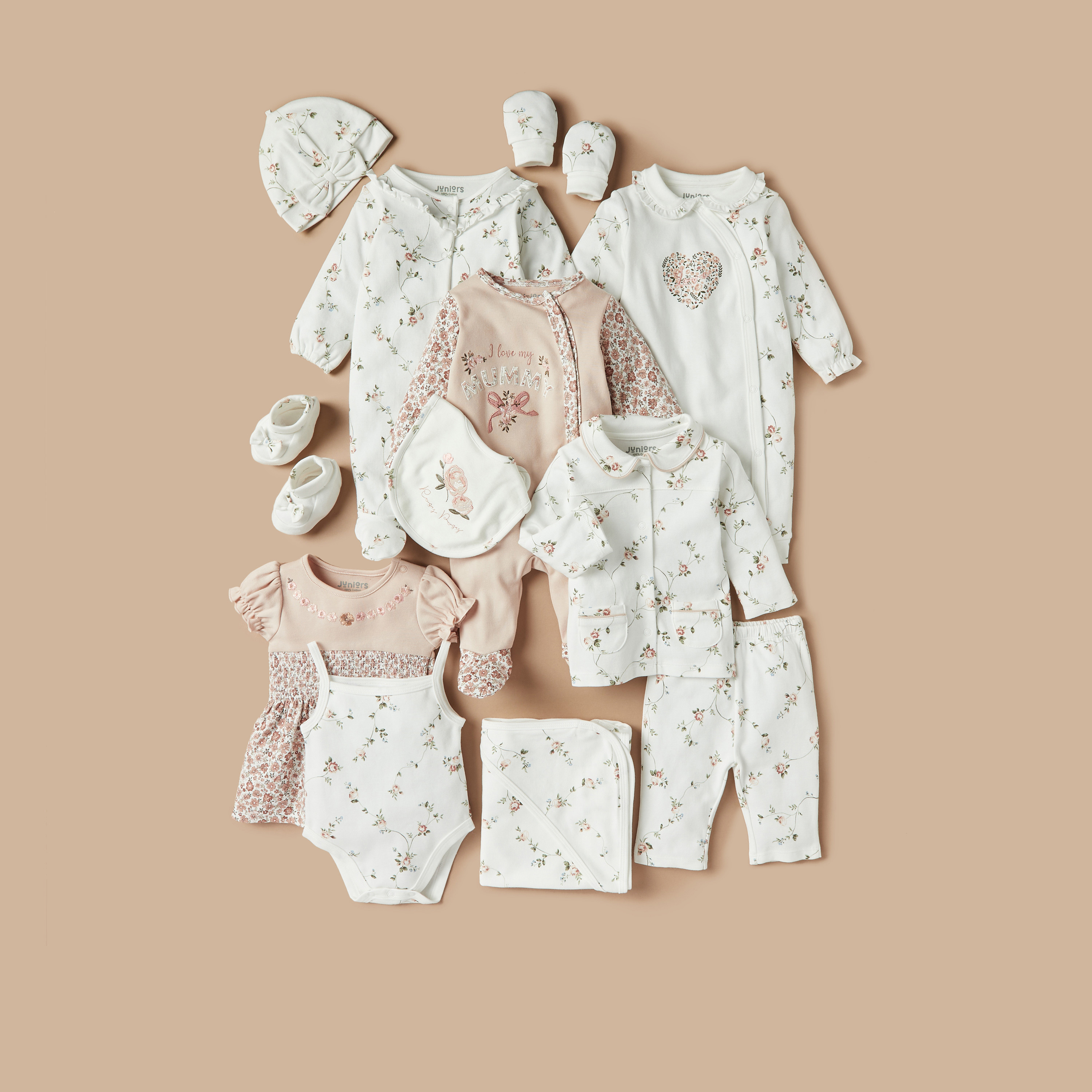Juniors All-Over Floral Print A-line Dress with Short Sleeves and Round Neck-baby-girls-clothing-dressesandjumpsuits-image-5