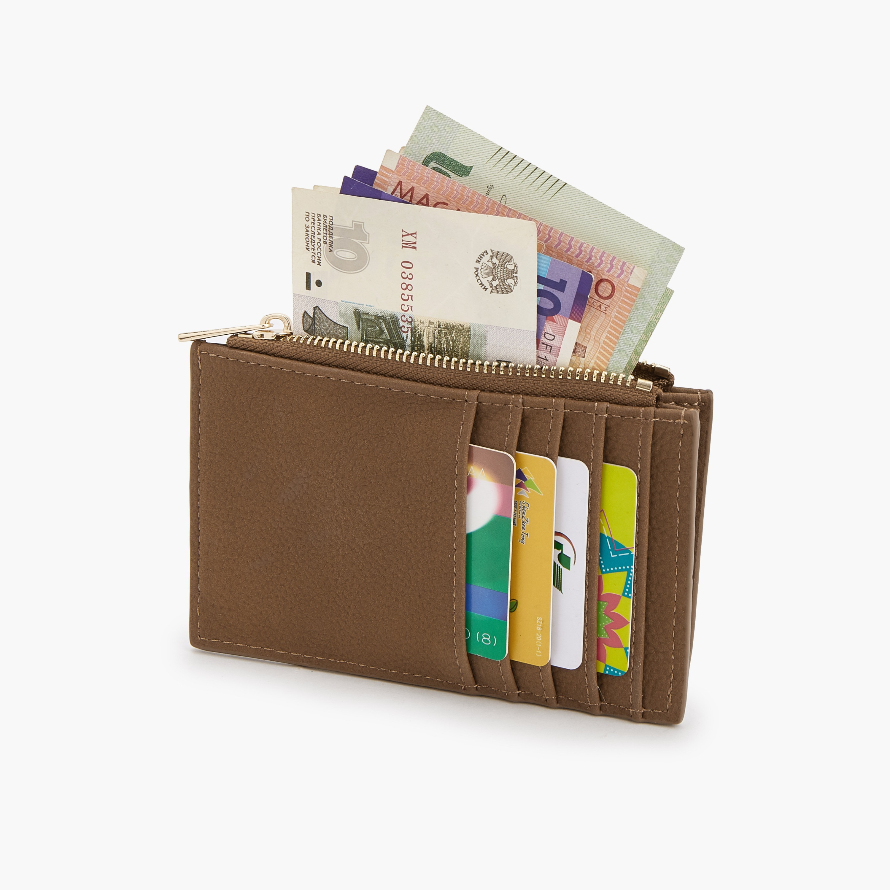 Flora Bella Solid Card Holder with Zip Closure-women-bagsandwallets-handbags-image-7