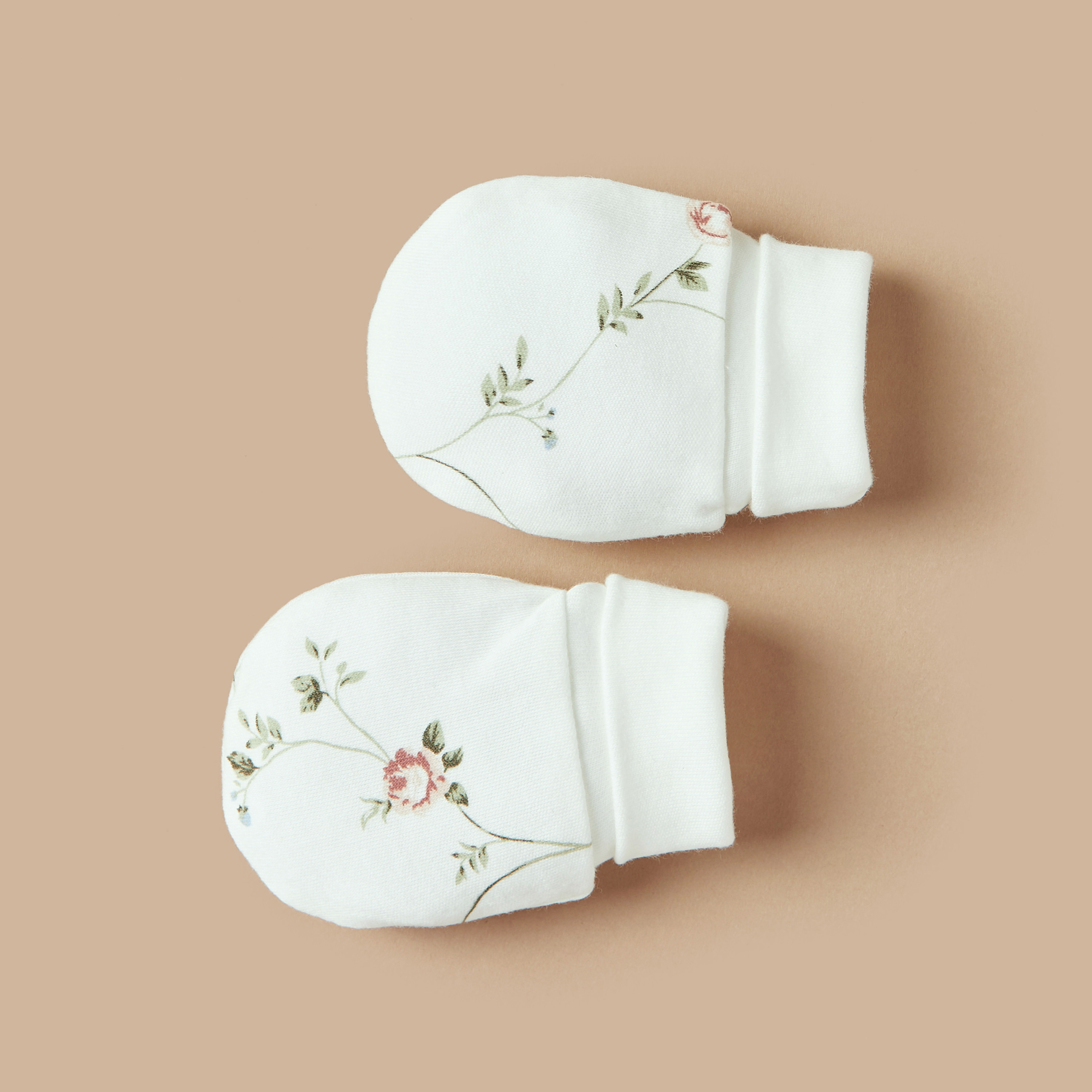 Juniors All-Over Floral Print Mittens-baby-girls-accessories-mittens-image-2