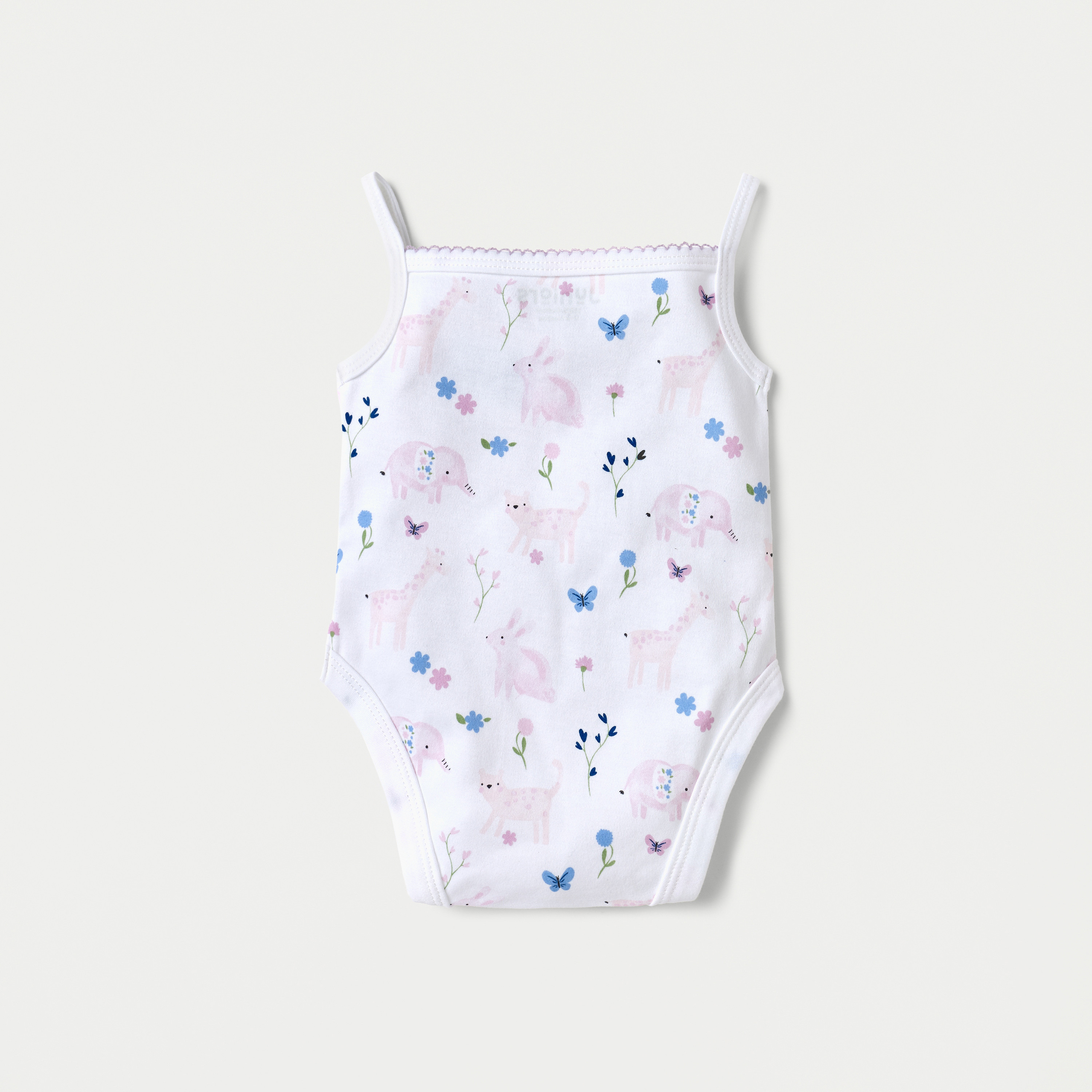 Juniors All-Over Print Sleeveless Bodysuit with Snap Button Closure-baby-girls-clothing-bodysuits-image-2