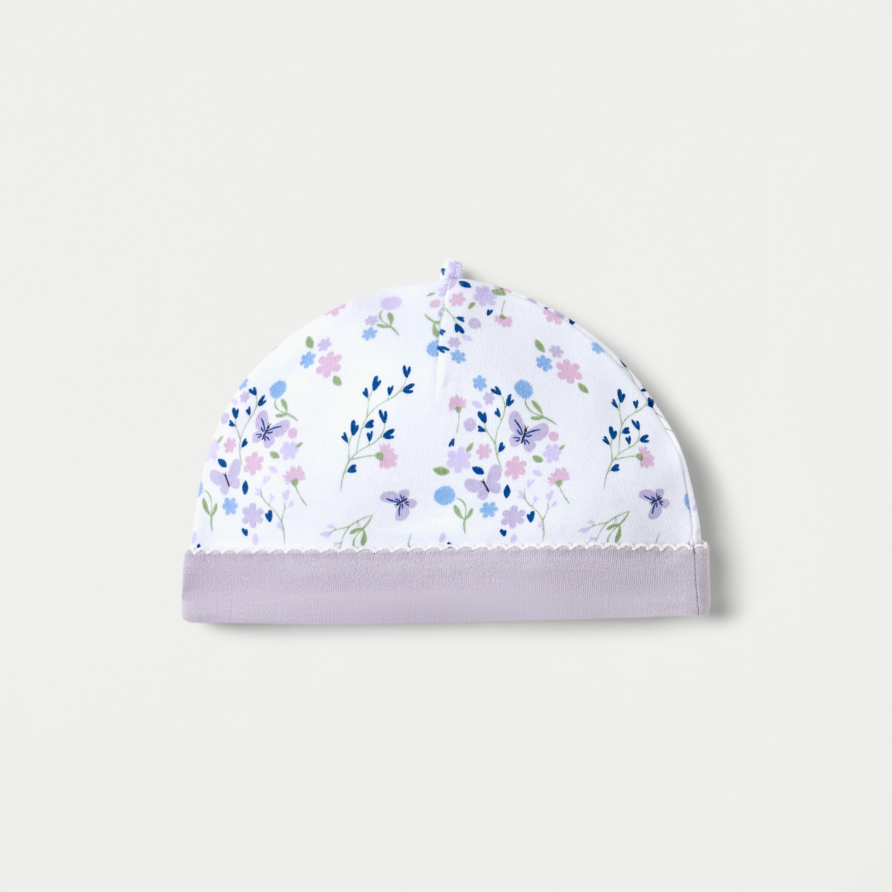 Juniors All-Over Floral Print Beanie-baby-girls-accessories-caps-image-1