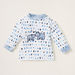 Juniors Printed Long Sleeves T-shirt and Pyjama Set-Pyjama Sets-thumbnail-1