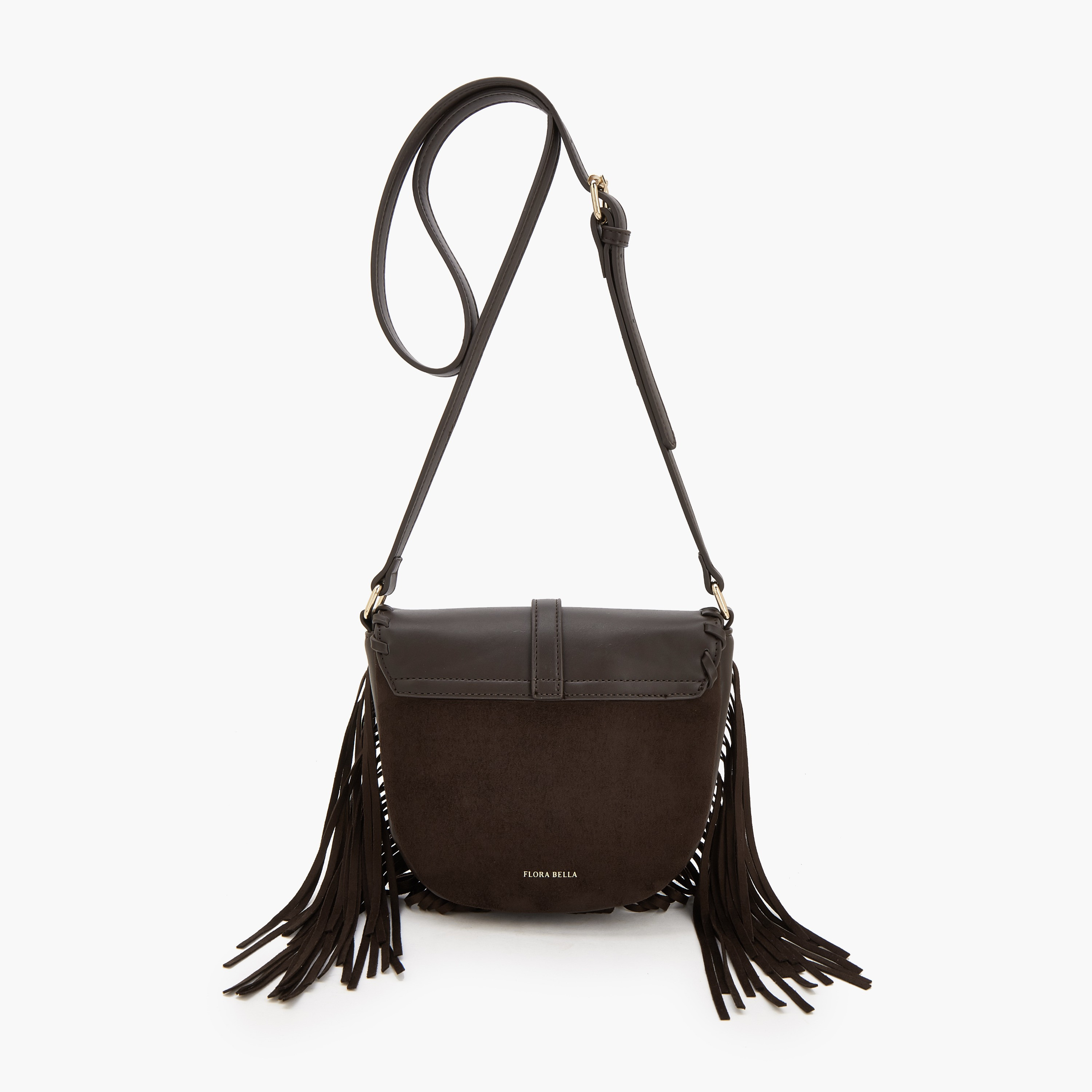 شنطة كروس بودي بحزام قابل للتعديل وتفاصيل شراشيب من فلورا بيلا-women-bagsandwallets-handbags-image-4