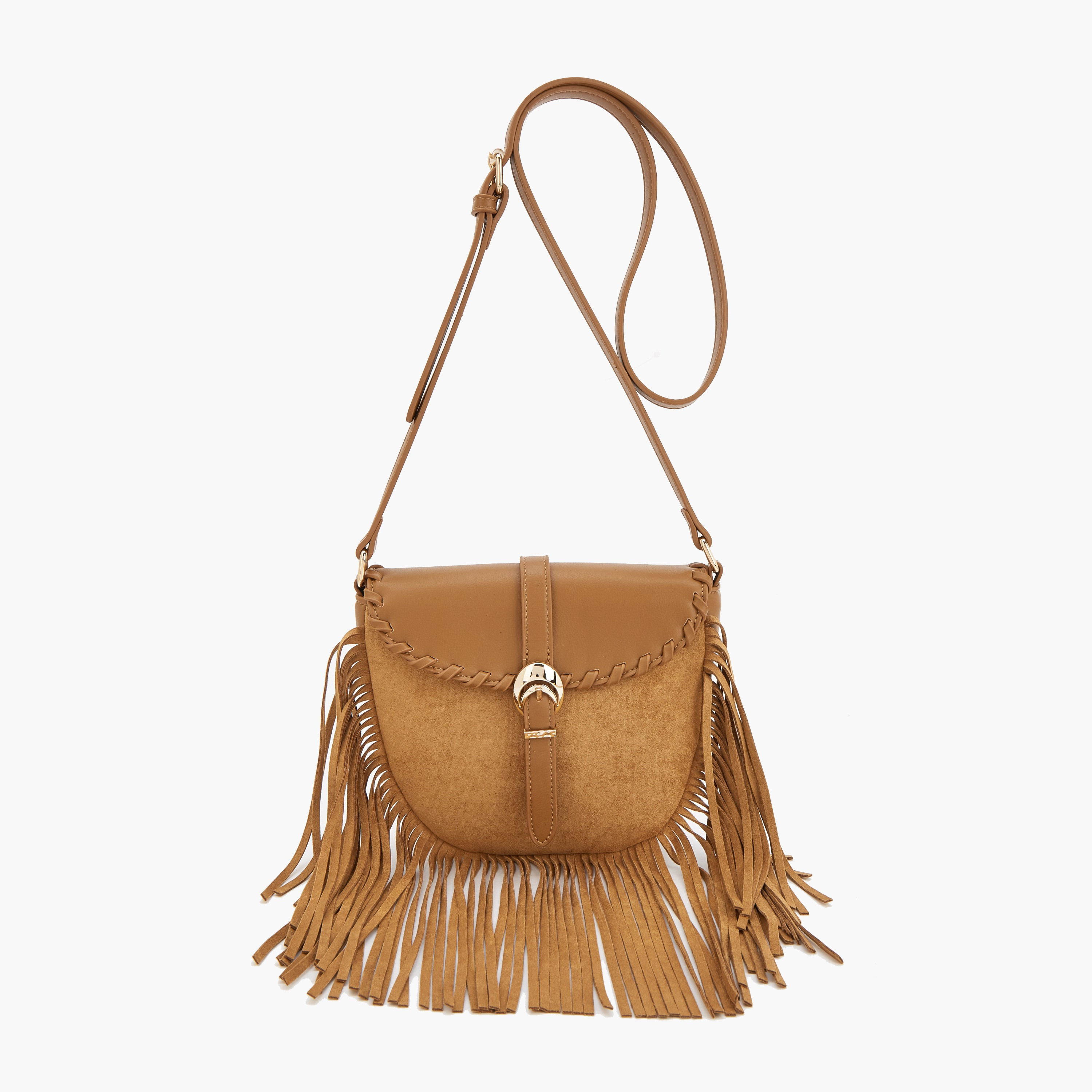Flora Bella Fringe Detail Crossbody Bag with Adjustable Strap-women-bagsandwallets-handbags-image-1