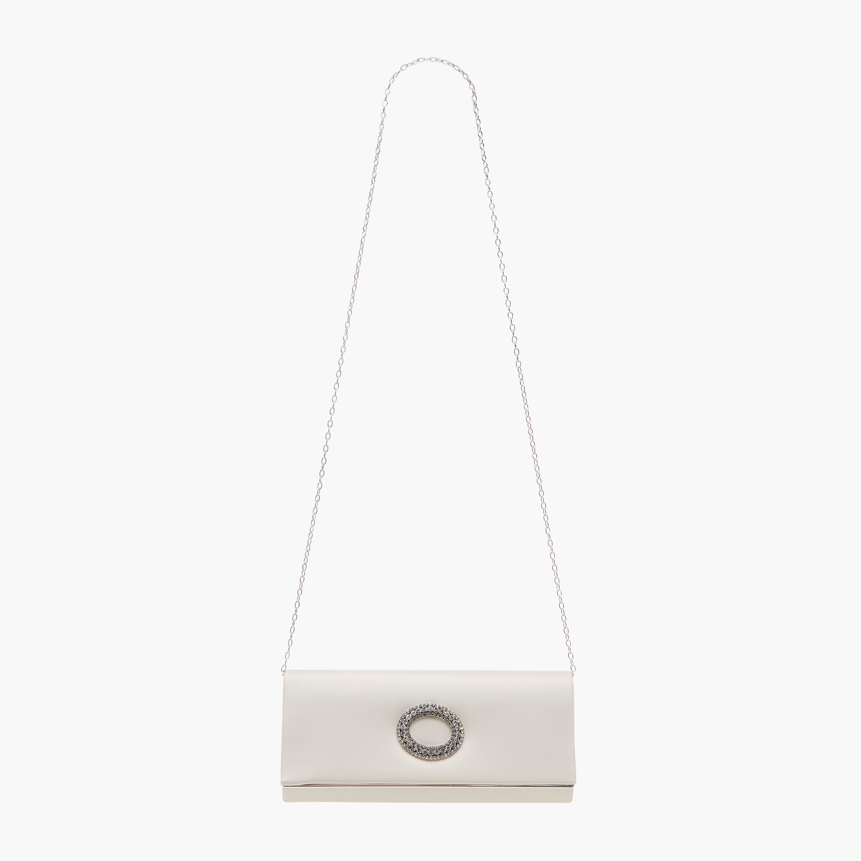 شنطة كلاتش مزينة بزر إغلاق وحزام سلسلة من فلورا بيلا-women-bagsandwallets-handbags-image-2
