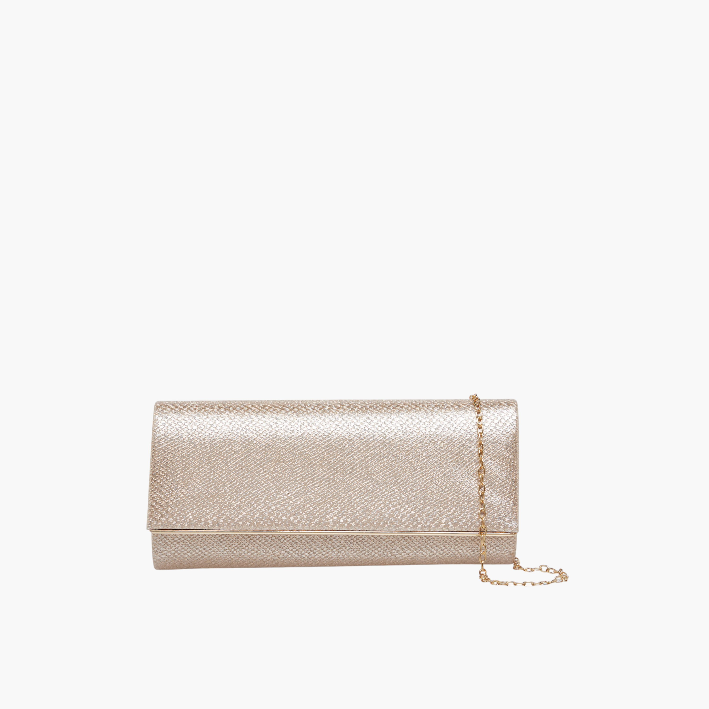 Flora Bella Textured Clutch with Detachable Chain Strap-women-bagsandwallets-handbags-image-1