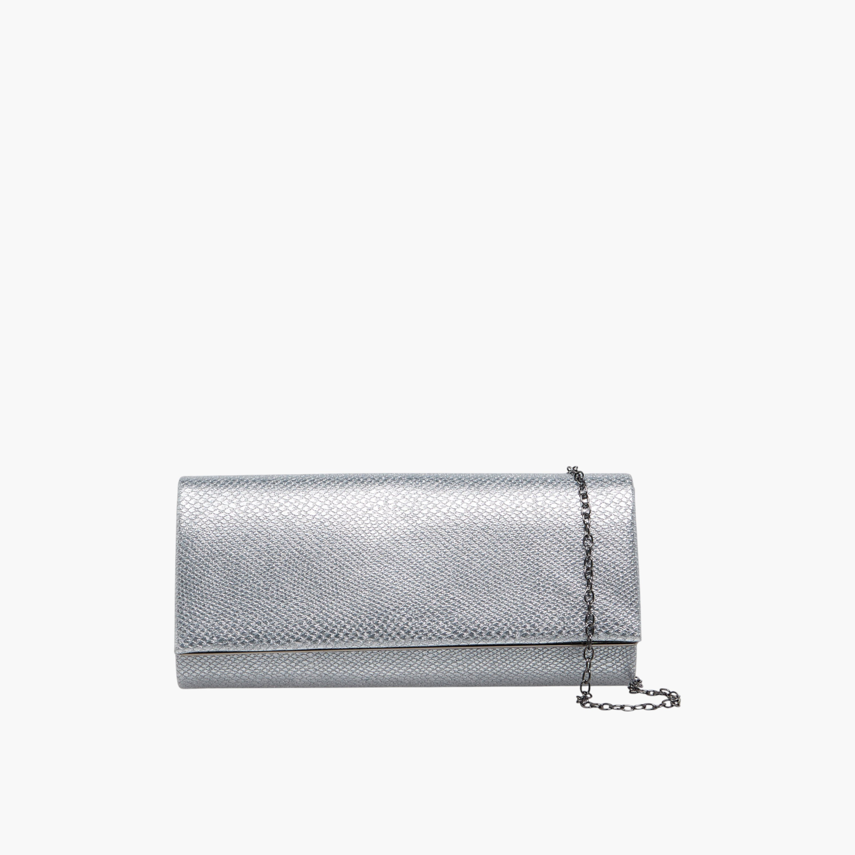Flora Bella Textured Clutch with Detachable Chain Strap-women-bagsandwallets-handbags-image-1