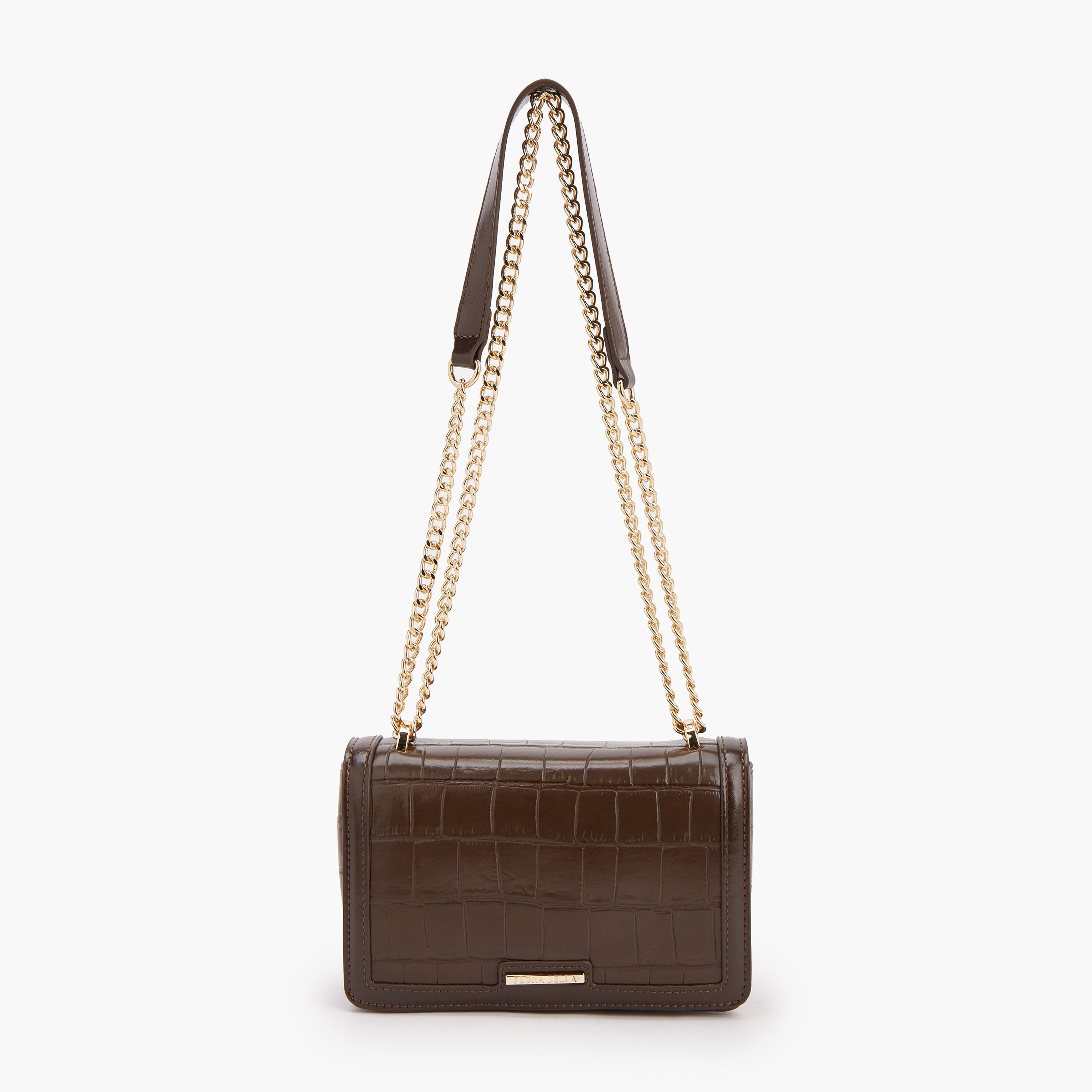 Flora Bella Textured Crossbody Bag with Chain Strap-women-bagsandwallets-handbags-image-1