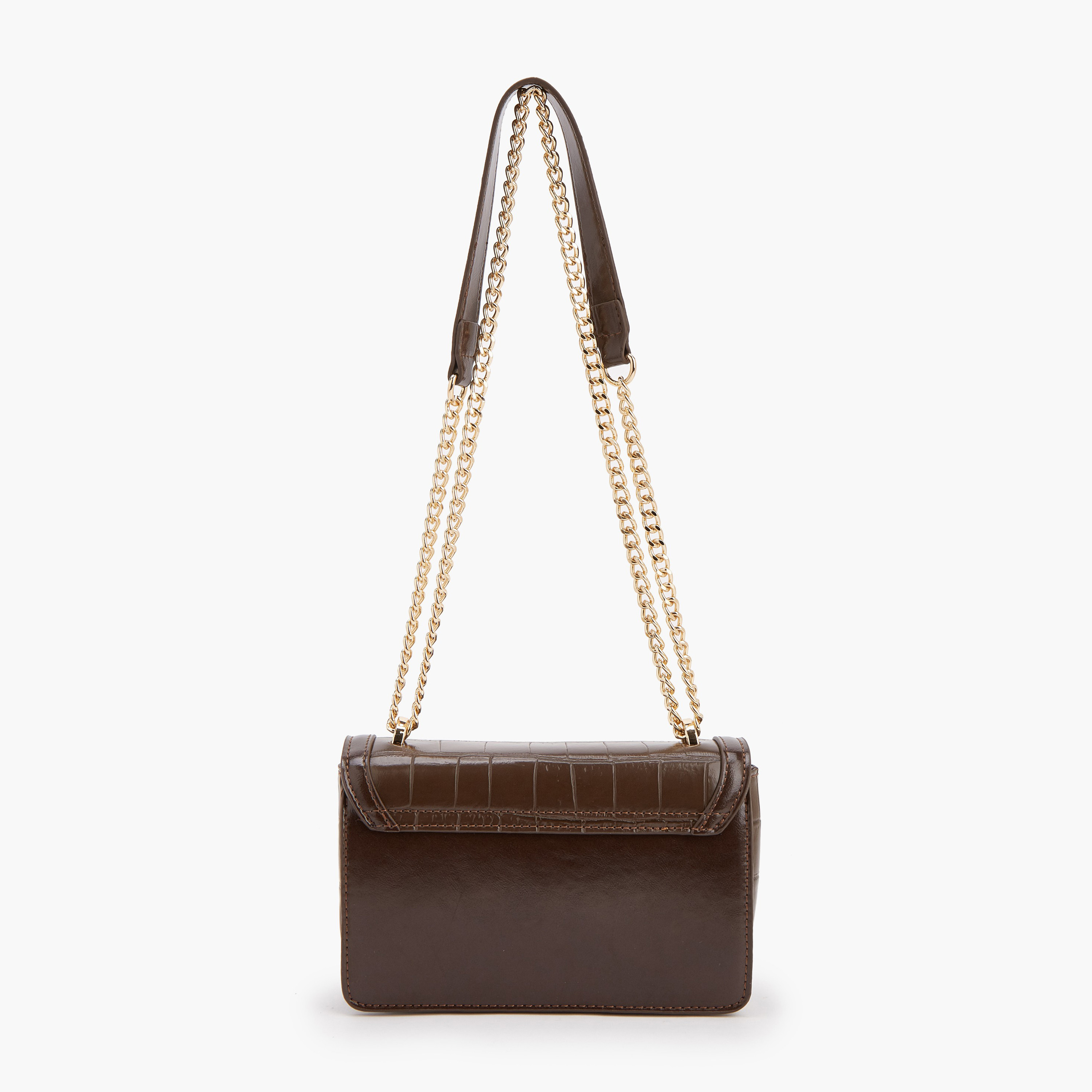 Flora Bella Textured Crossbody Bag with Chain Strap-women-bagsandwallets-handbags-image-5