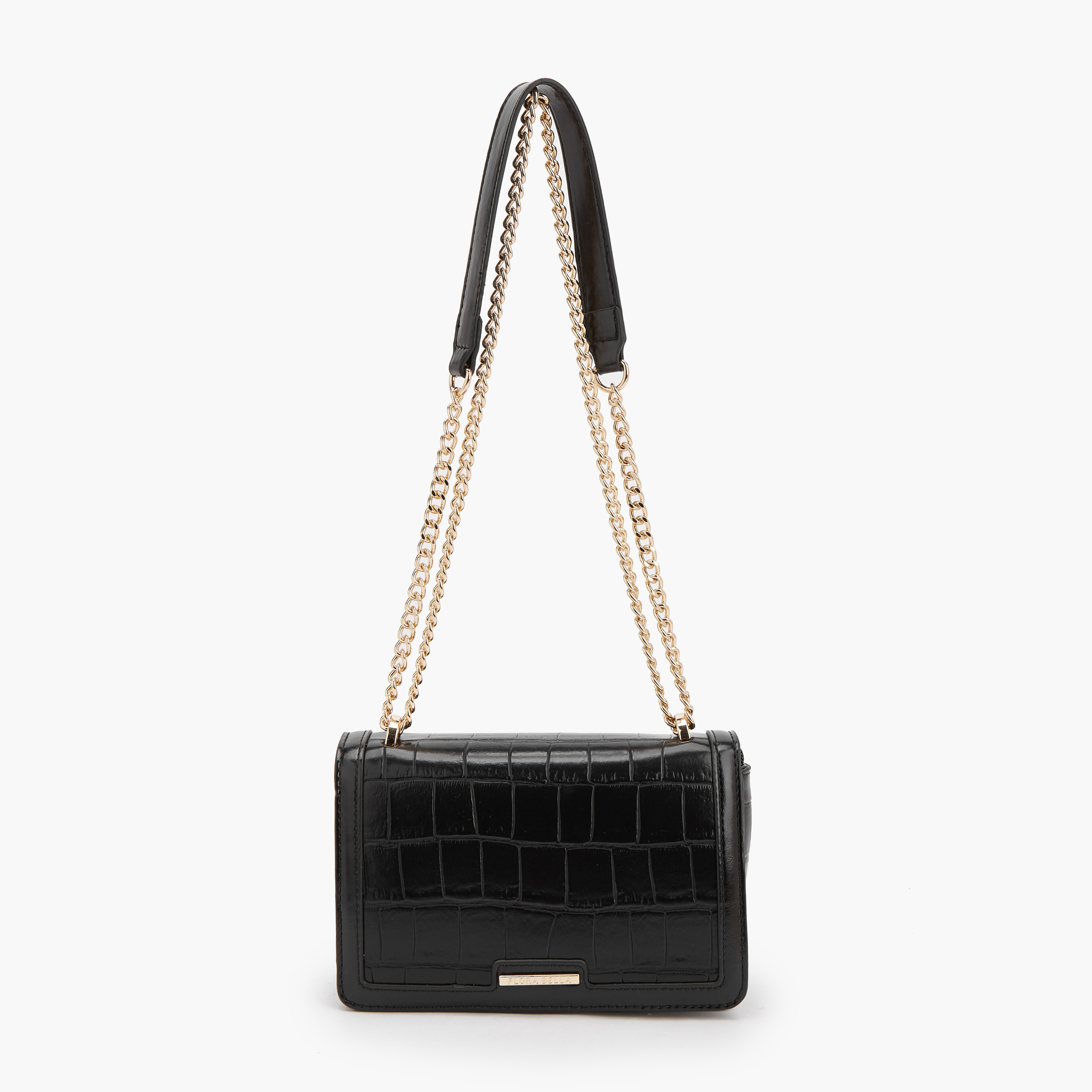 شنطة كروس بودي بارزة الملمس بحزام سلسلة من فلورا بيلا-women-bagsandwallets-handbags-image-1