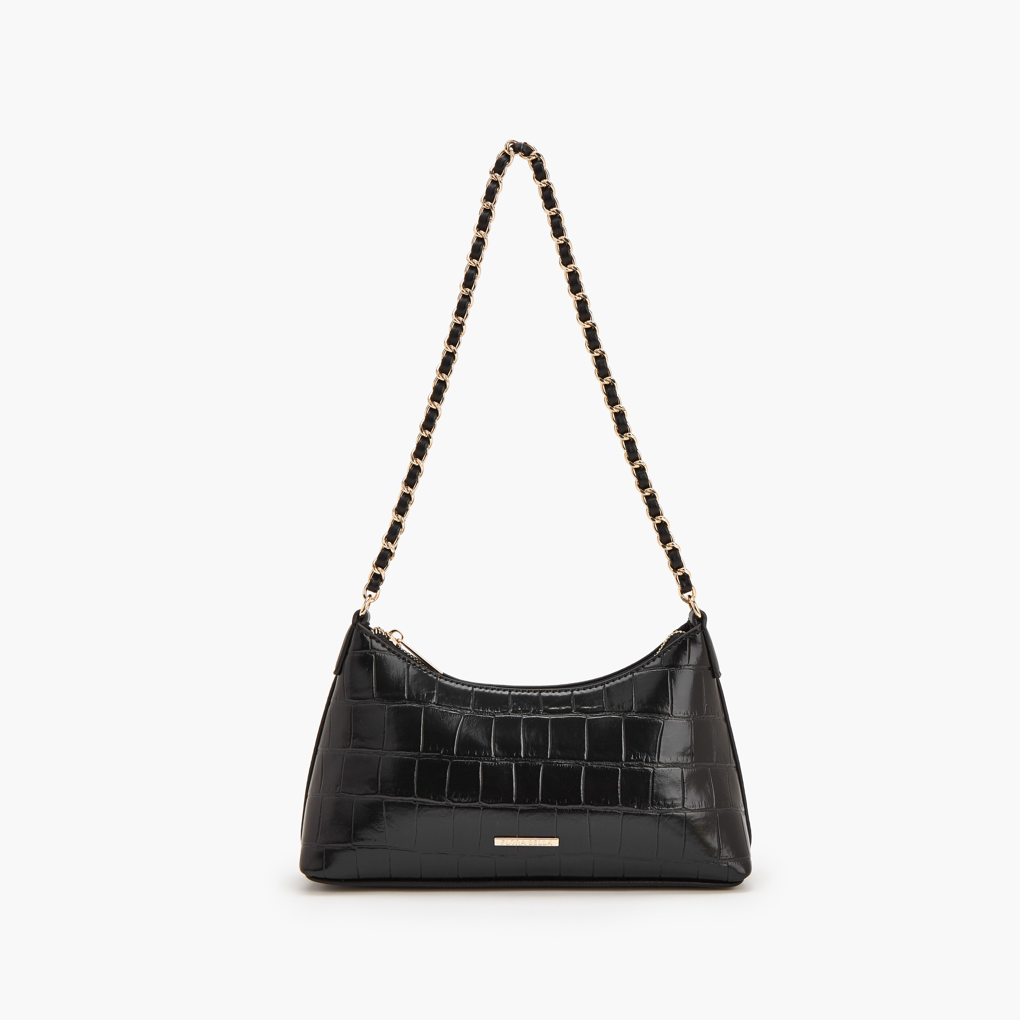 شنطة كتف بارزة الملمس بحزام سلسلة من فلورا بيلا-women-bagsandwallets-handbags-image-1