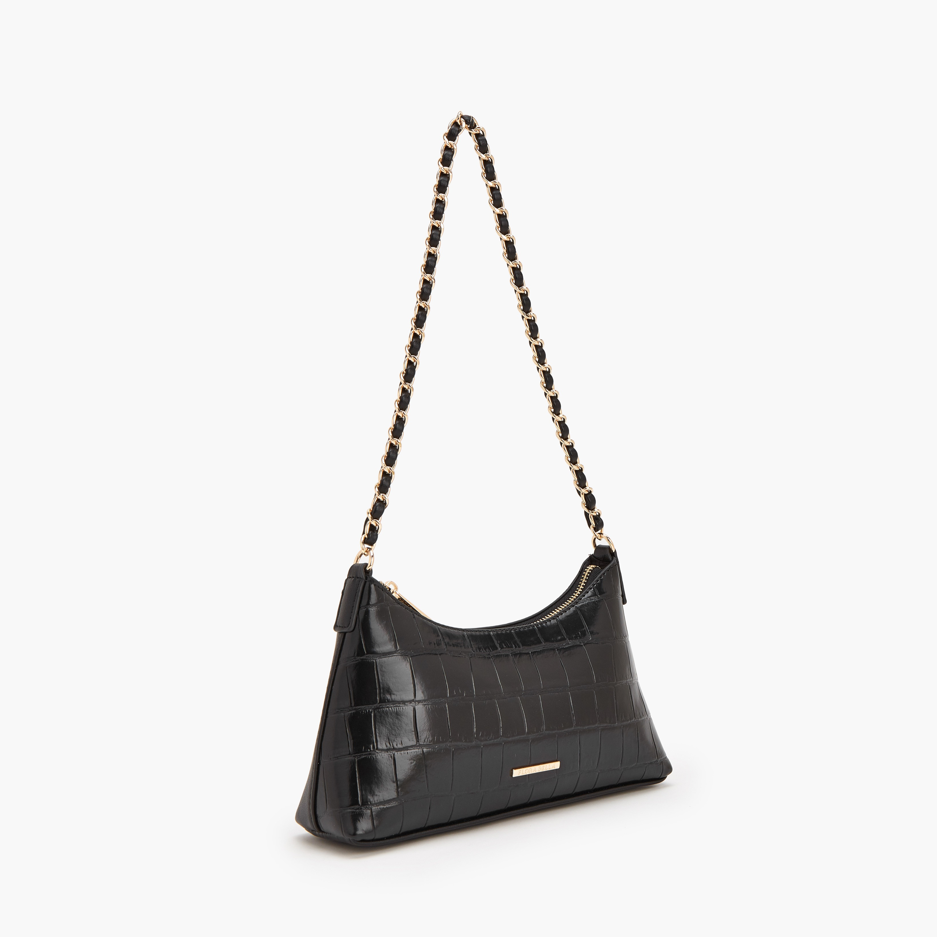 شنطة كتف بارزة الملمس بحزام سلسلة من فلورا بيلا-women-bagsandwallets-handbags-image-2
