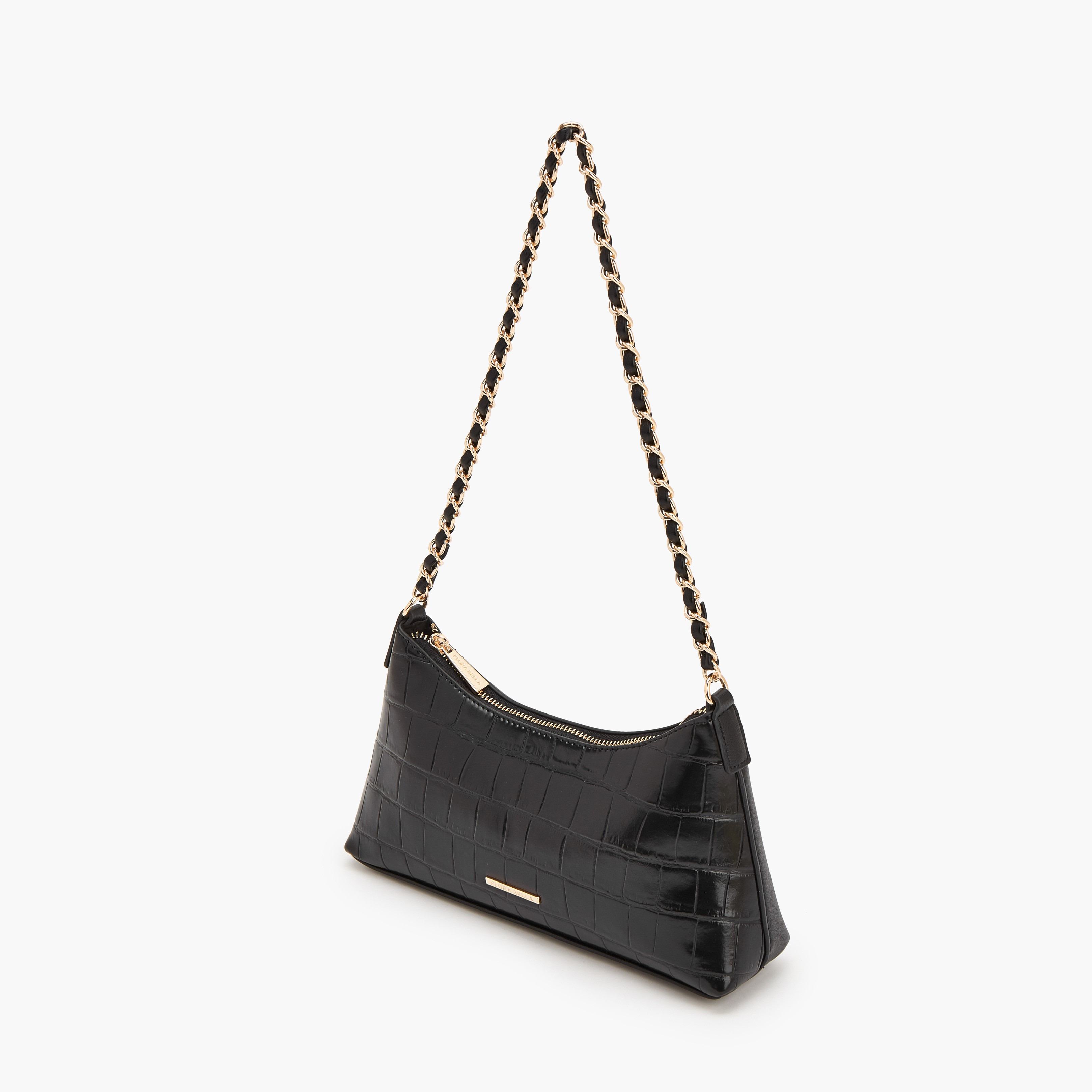 شنطة كتف بارزة الملمس بحزام سلسلة من فلورا بيلا-women-bagsandwallets-handbags-image-5