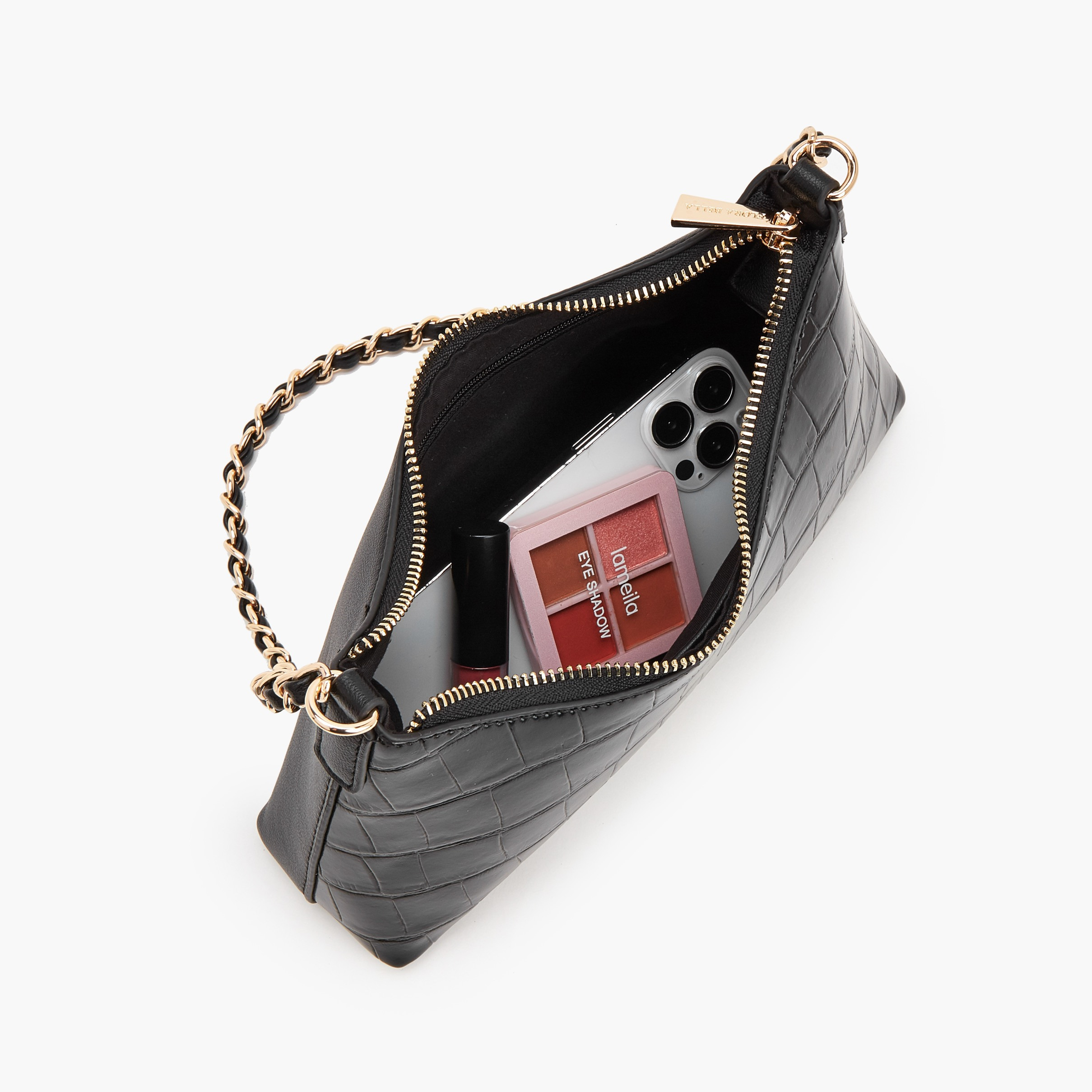 شنطة كتف بارزة الملمس بحزام سلسلة من فلورا بيلا-women-bagsandwallets-handbags-image-7