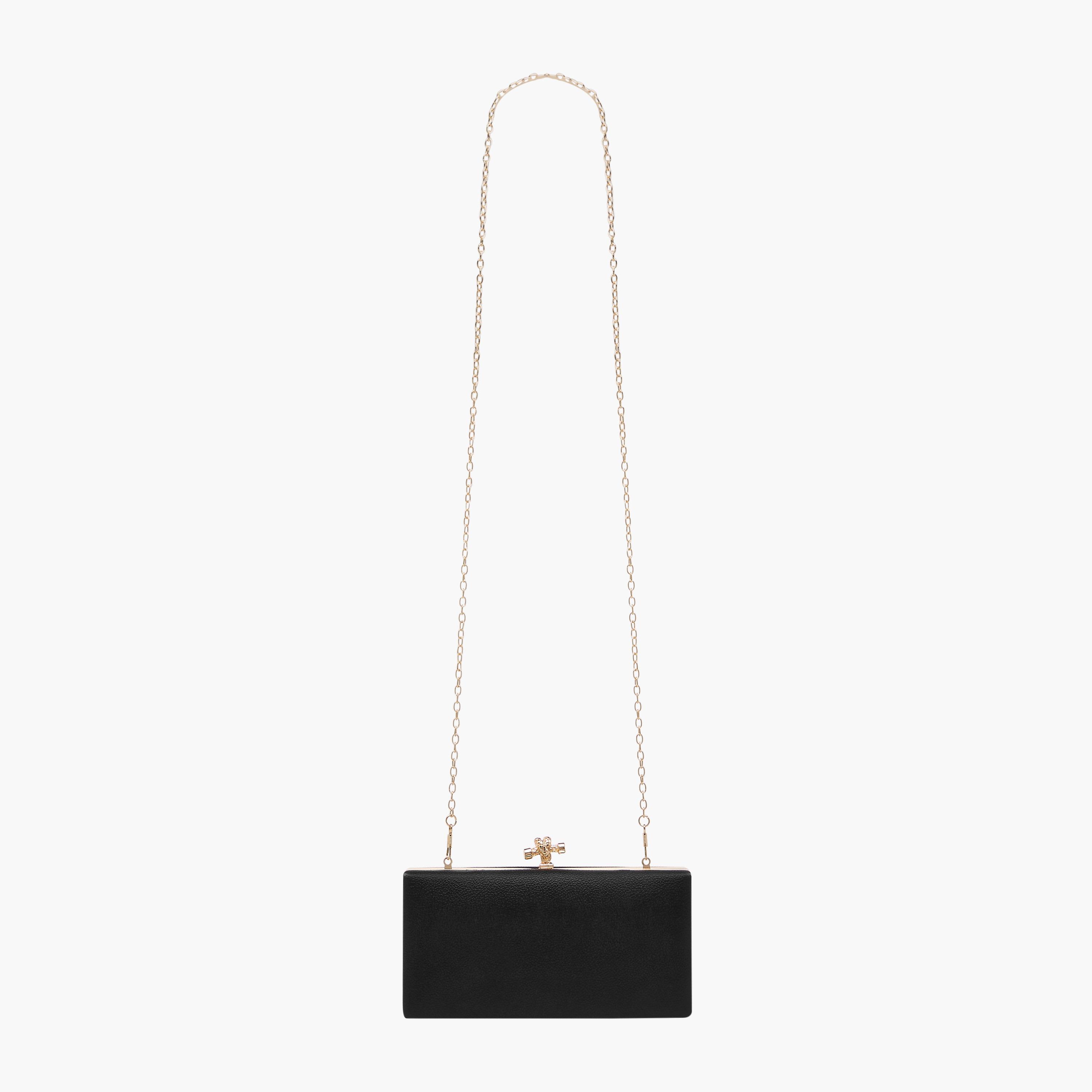 شنطة كلاتش سادة بحزام سلسلة من فلورا بيلا-women-bagsandwallets-handbags-image-3