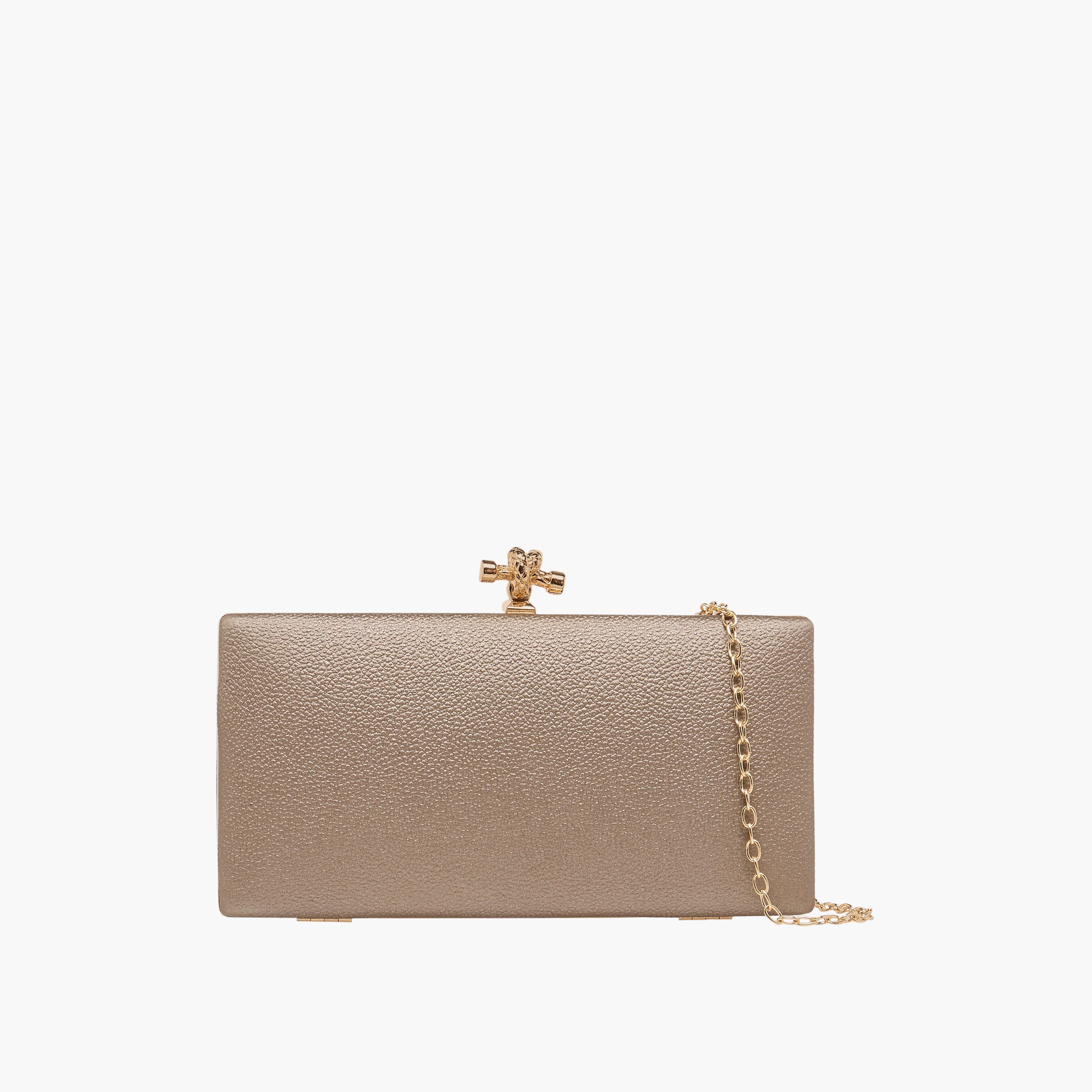 شنطة كلاتش سادة بحزام سلسلة من فلورا بيلا-women-bagsandwallets-handbags-image-1