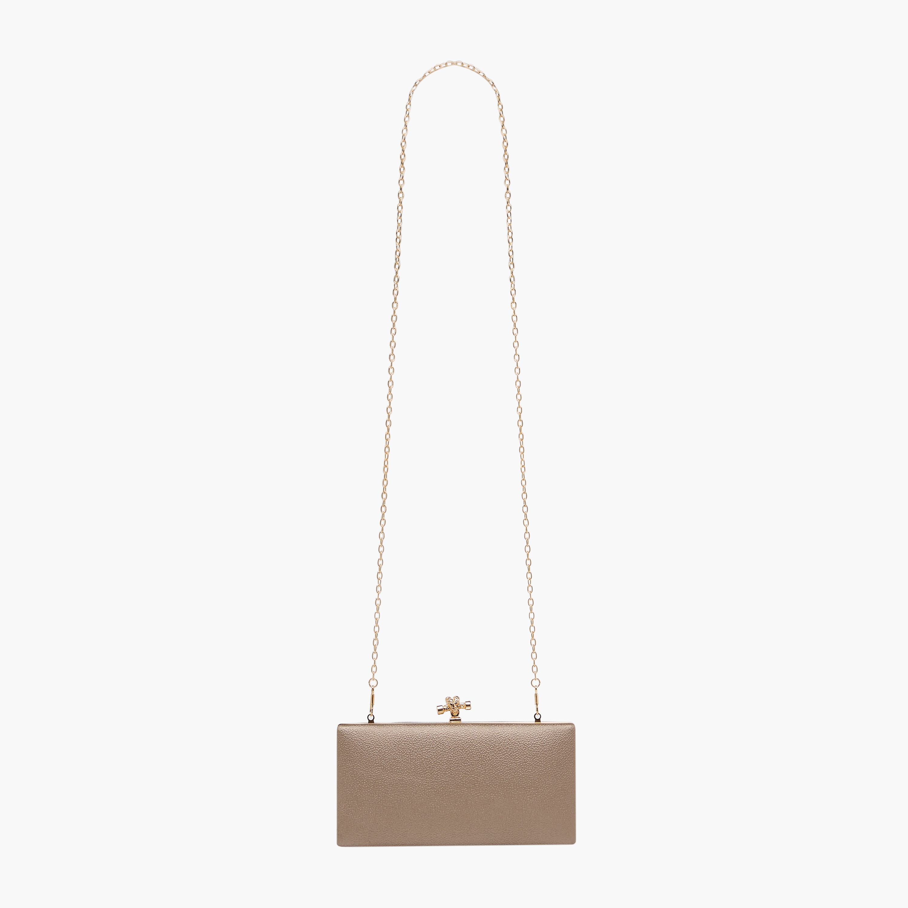 شنطة كلاتش سادة بحزام سلسلة من فلورا بيلا-women-bagsandwallets-handbags-image-3