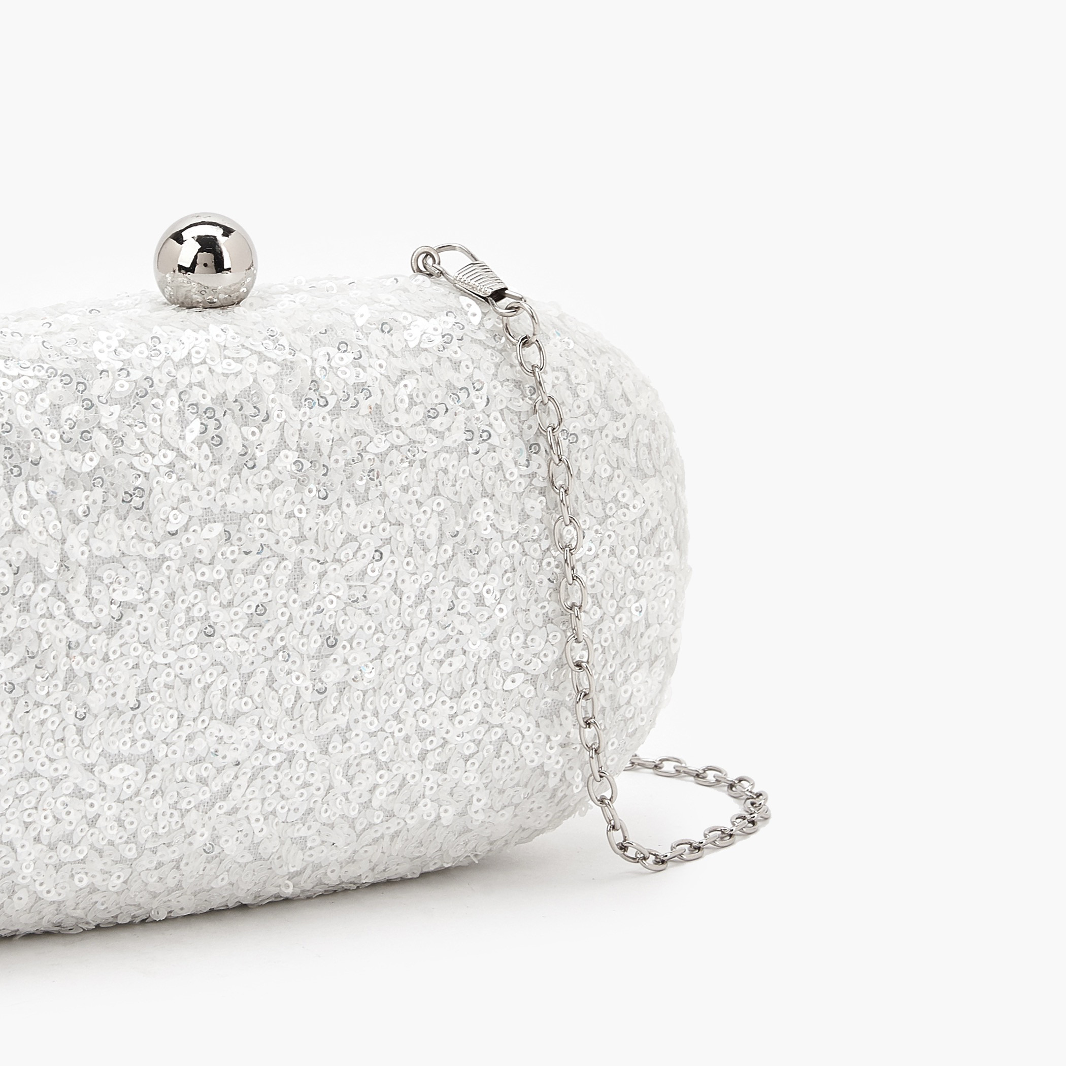 Flora Bella Sequin Embellished Clutch with Chain Strap-women-bagsandwallets-handbags-image-4