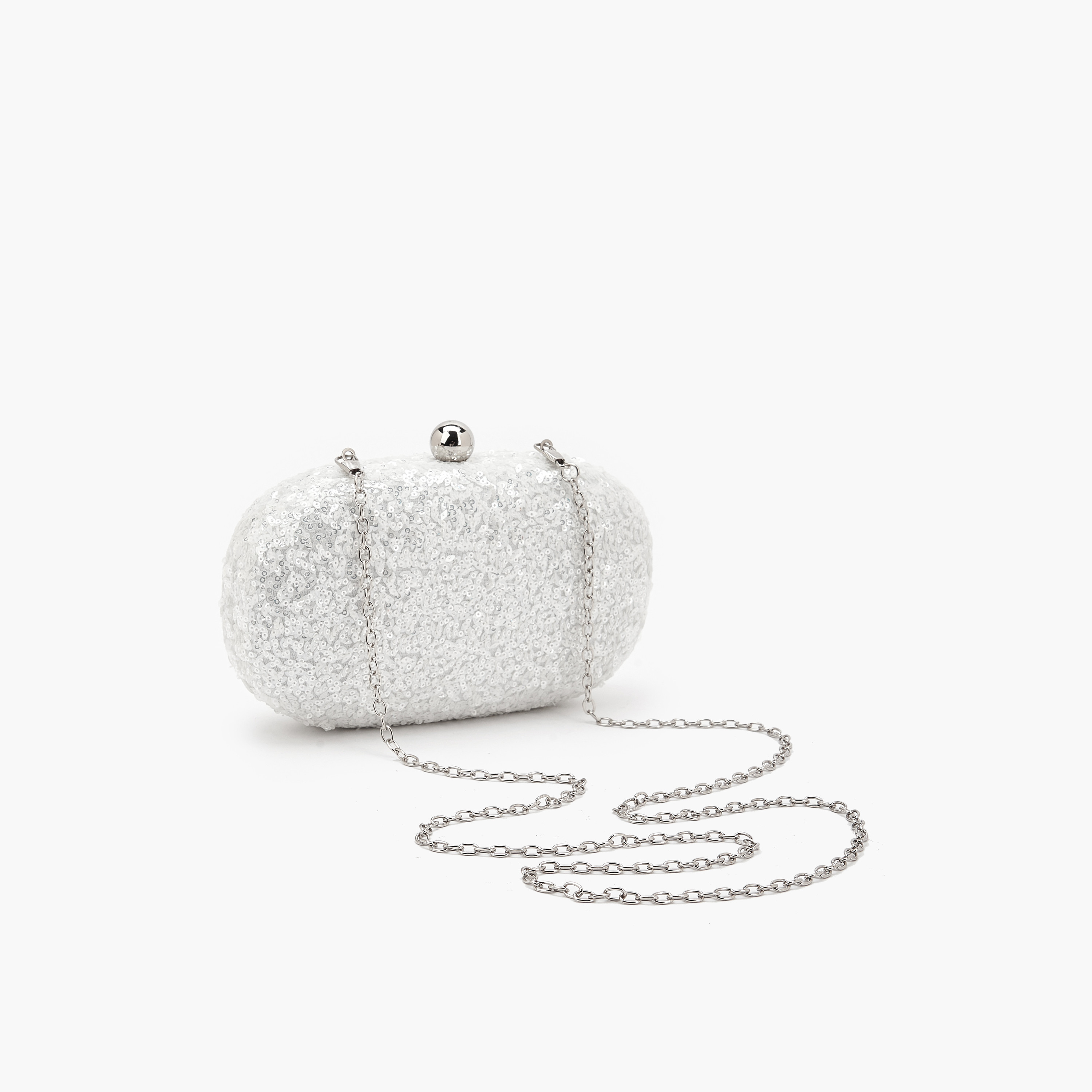 Flora Bella Sequin Embellished Clutch with Chain Strap-women-bagsandwallets-handbags-image-5