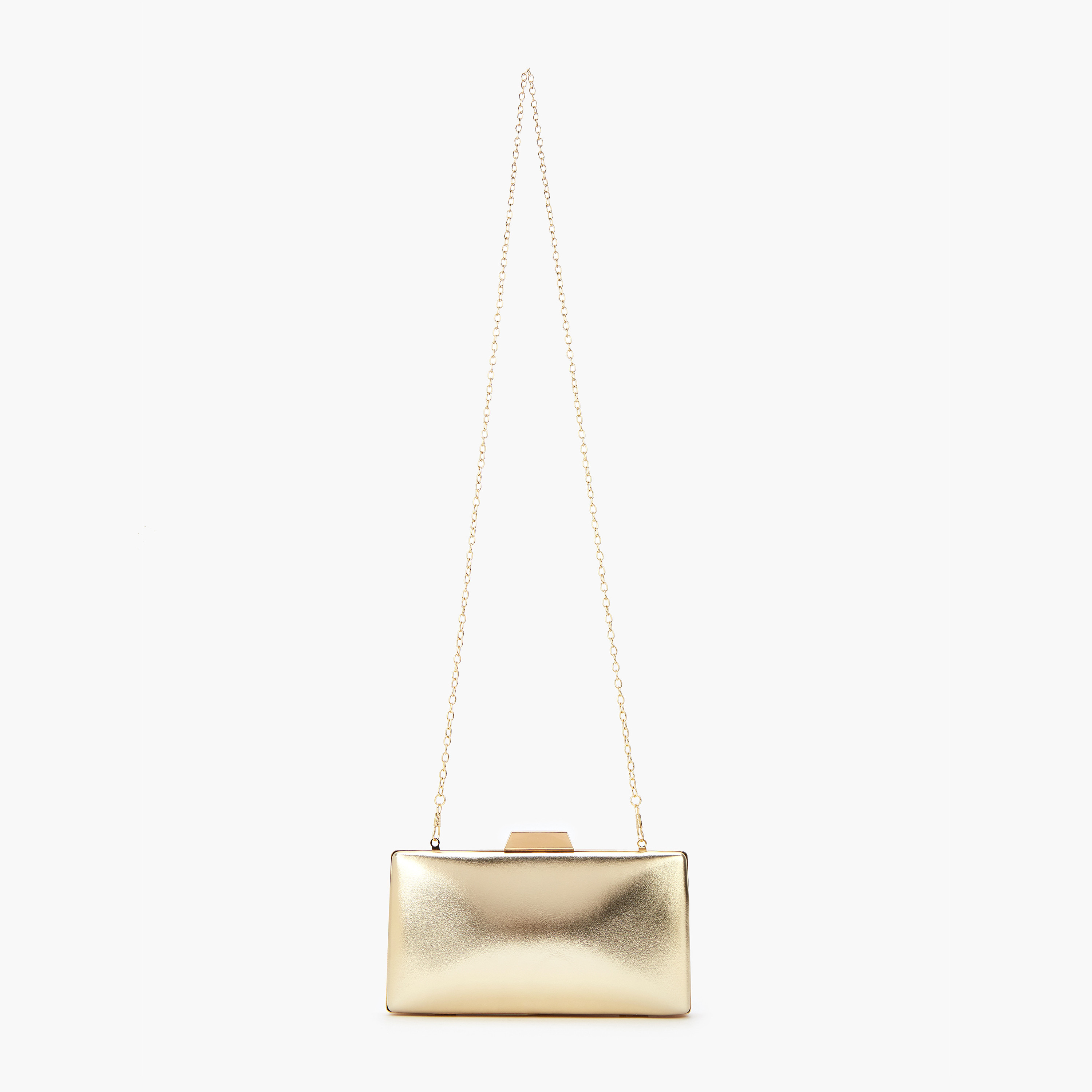 Flora Bella Solid Clutch with Detachable Chain Strap and Clasp Closure-women-bagsandwallets-handbags-image-2