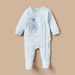 Juniors Elephant Embroidered Sleepsuit with Long Sleeves-Sleepsuits-thumbnail-0