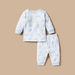 Juniors All-Over Elephant Print T-shirt and Pyjama Set-Pyjama Sets-thumbnailMobile-0