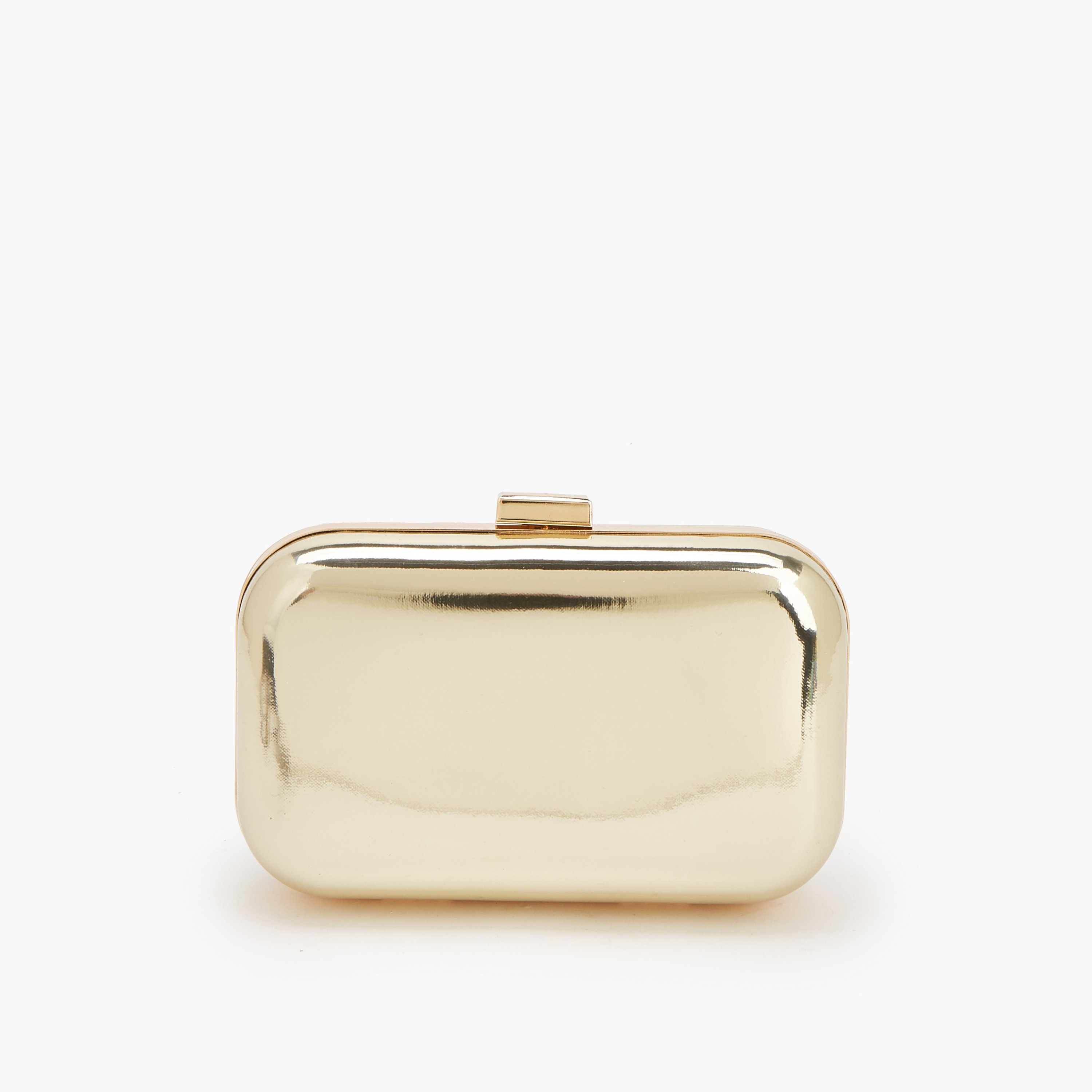 شنطة كلاتش ميتاليك بحزام كتف قابل للفصل من فلورا بيلا-women-bagsandwallets-handbags-image-1