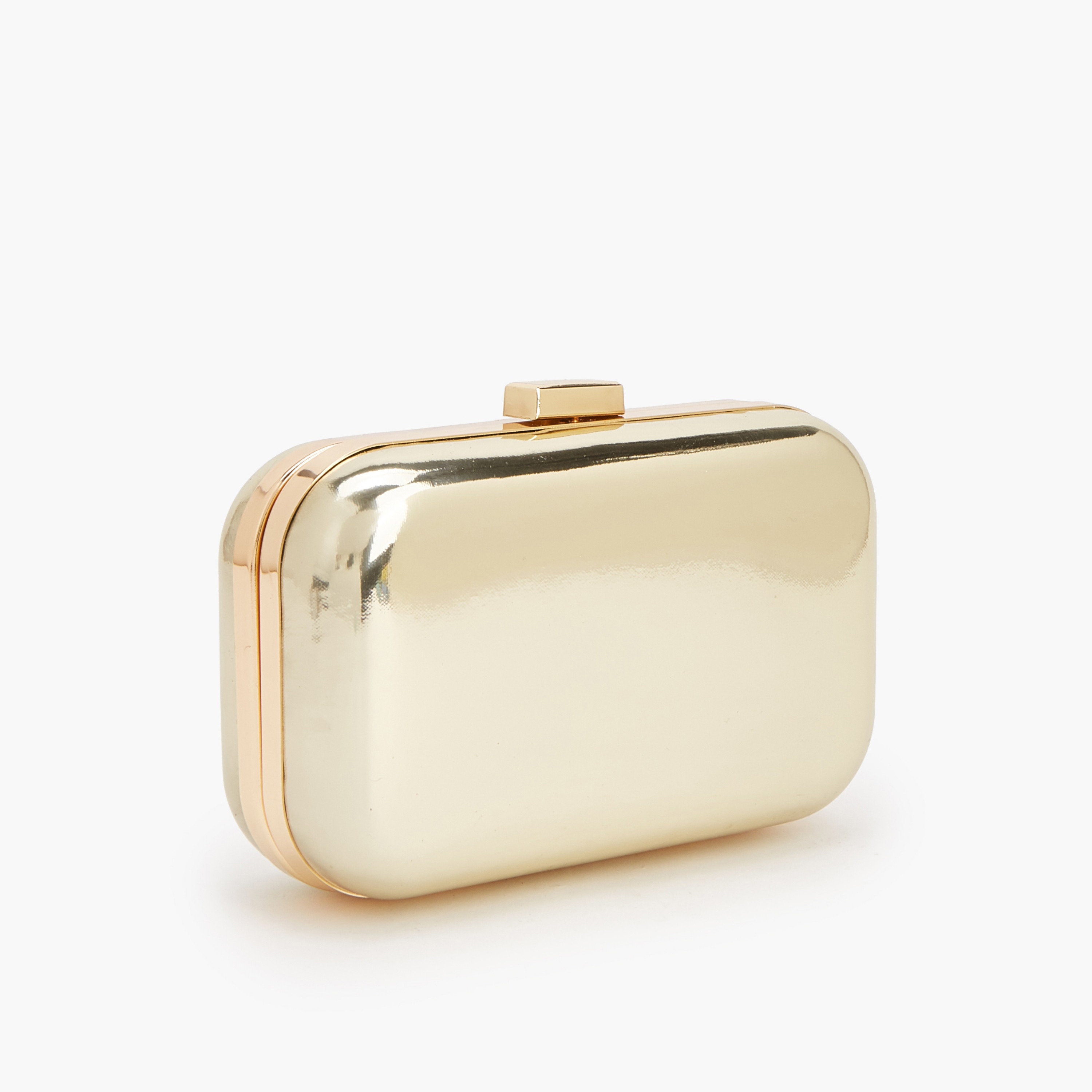 شنطة كلاتش ميتاليك بحزام كتف قابل للفصل من فلورا بيلا-women-bagsandwallets-handbags-image-3
