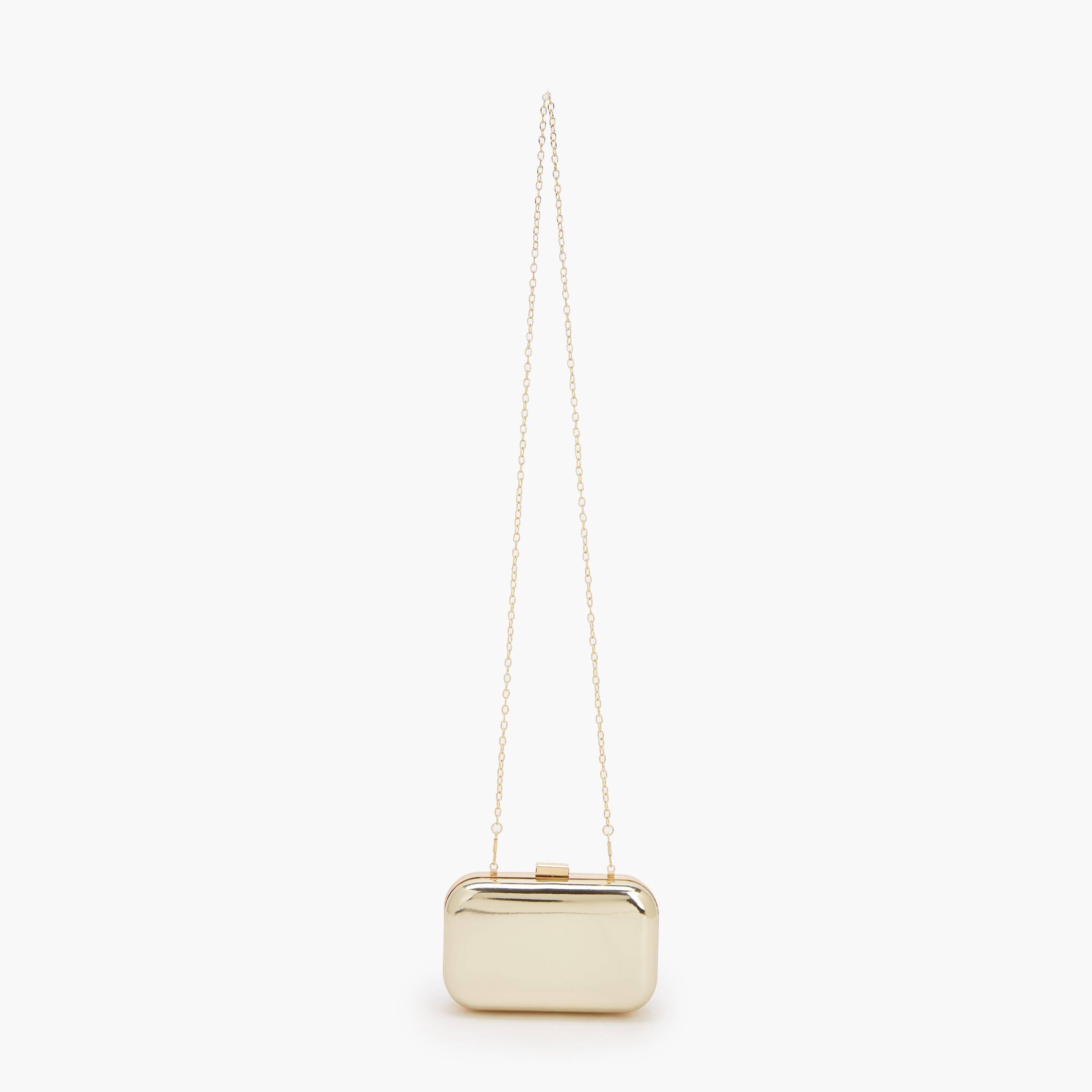 شنطة كلاتش ميتاليك بحزام كتف قابل للفصل من فلورا بيلا-women-bagsandwallets-handbags-image-2