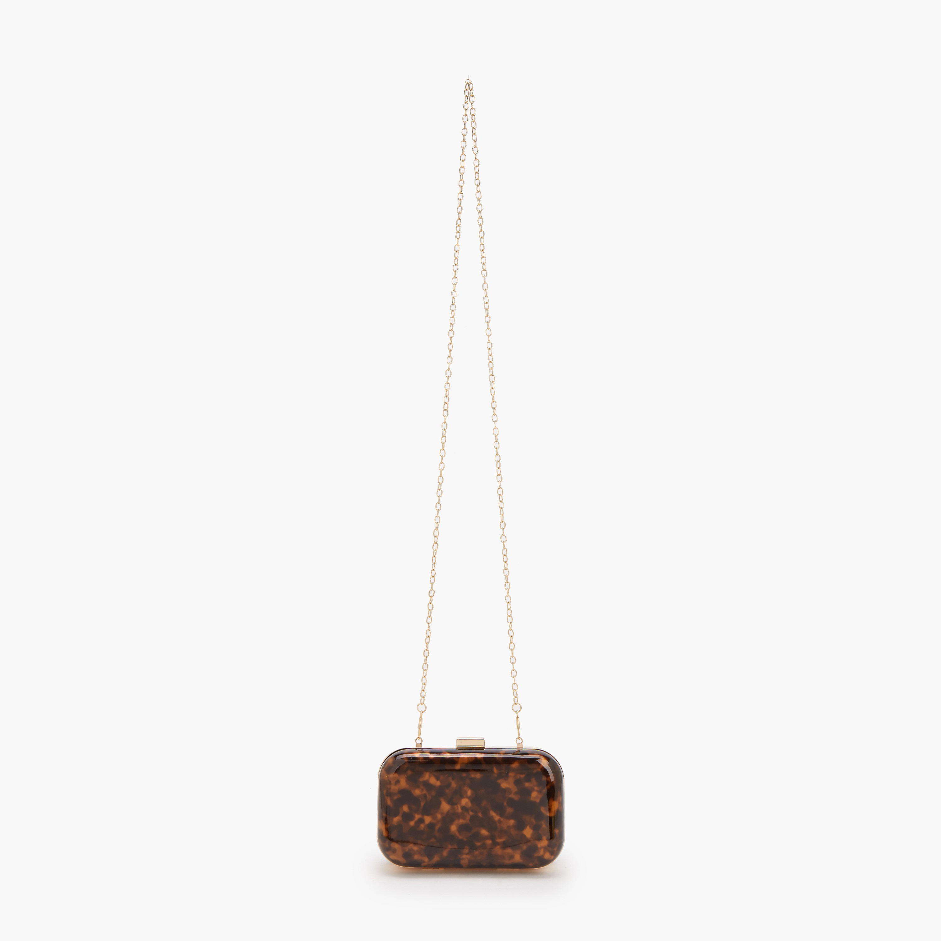 شنطة كلاتش بحزام سلسلة قابل للفصل وطبعات من فلورا بيلا-women-bagsandwallets-handbags-image-2