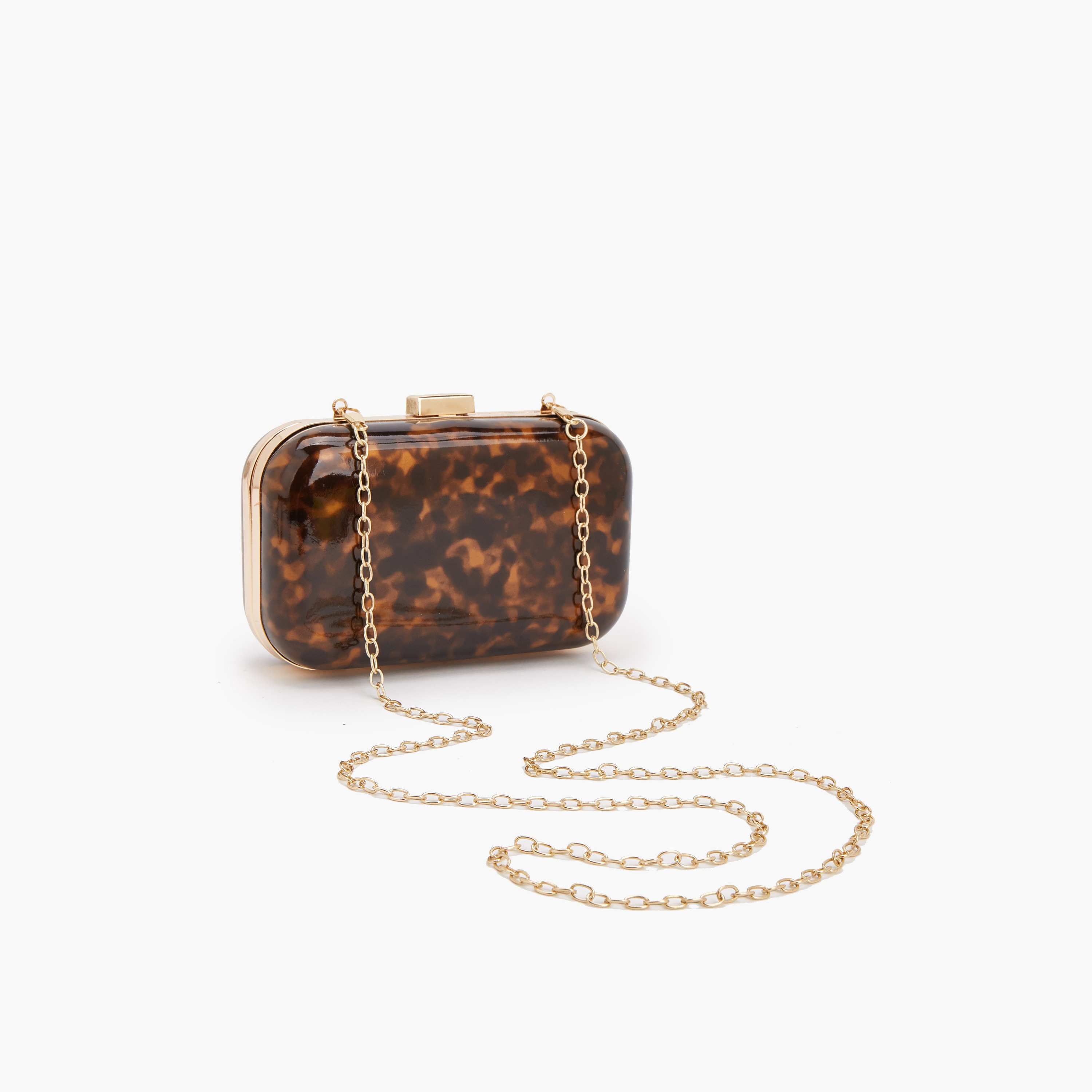 شنطة كلاتش بحزام سلسلة قابل للفصل وطبعات من فلورا بيلا-women-bagsandwallets-handbags-image-5