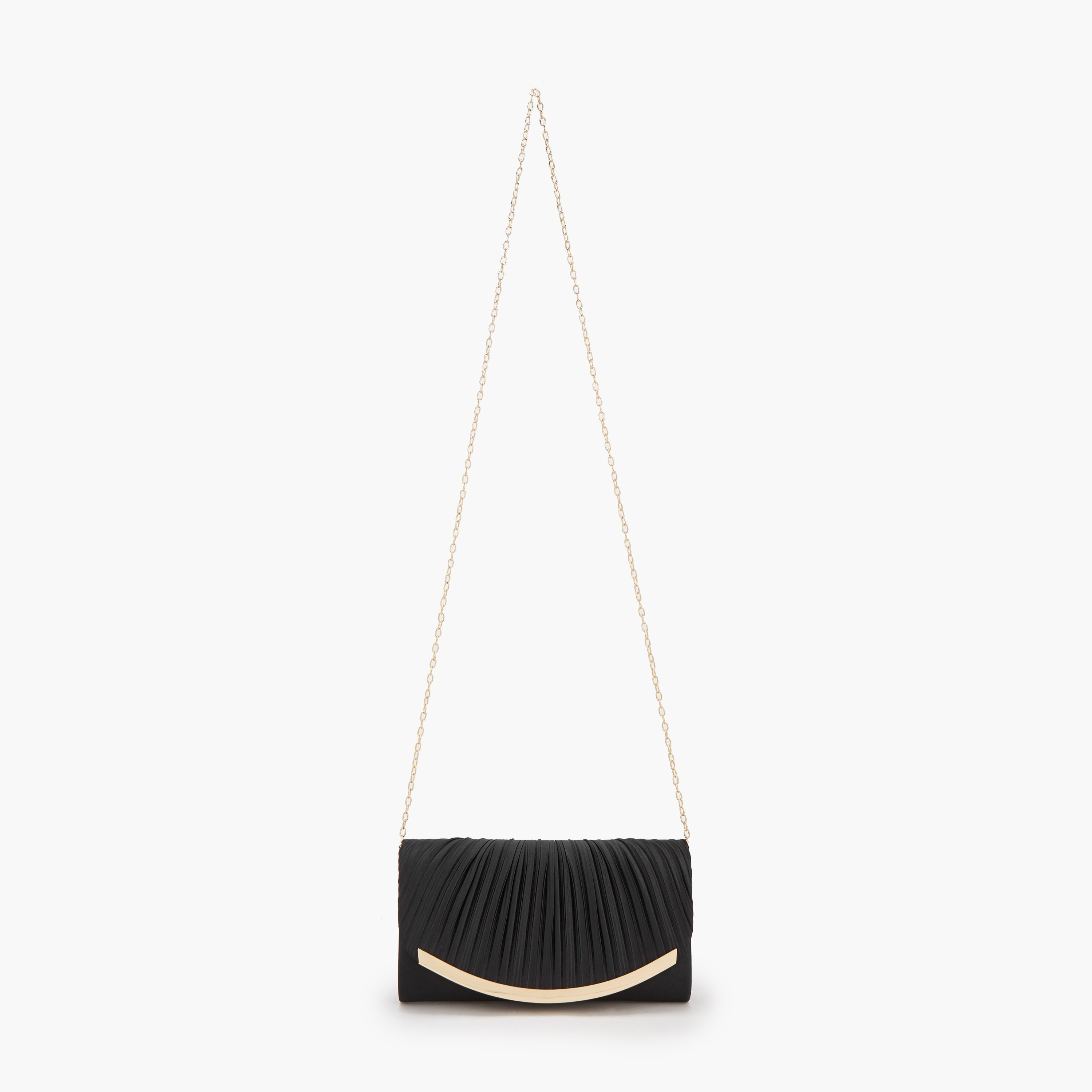 شنطة كلاتش بكسرات وحزام سلسلة قابل للفصل من فلورا بيلا-women-bagsandwallets-handbags-image-2