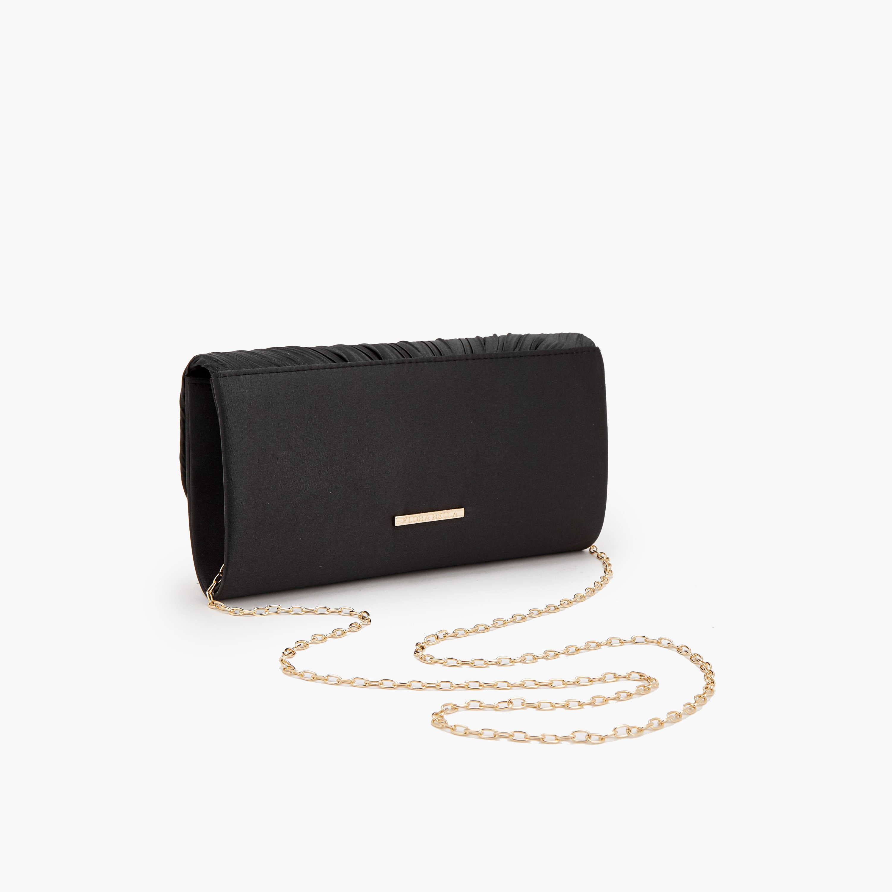 شنطة كلاتش بكسرات وحزام سلسلة قابل للفصل من فلورا بيلا-women-bagsandwallets-handbags-image-5