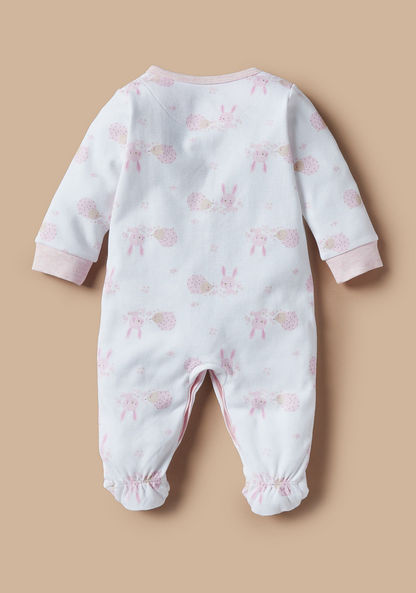 Juniors All-Over Print Sleepsuit with Long Sleeves and Button Closure-Sleepsuits-image-3