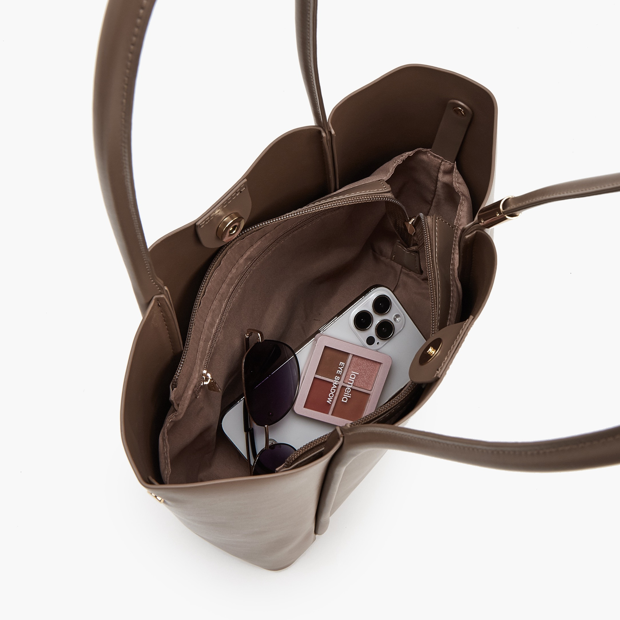 شنطة توتي سادة بمقابض مزدوجة من فلورا بيلا-women-bagsandwallets-handbags-image-7