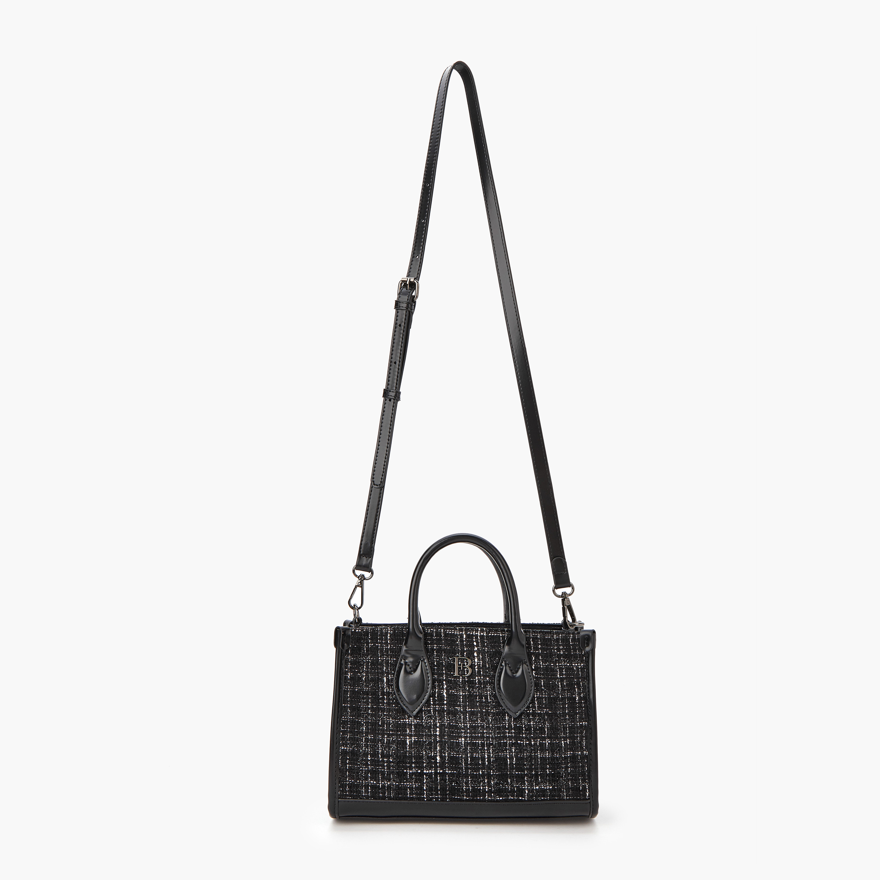 Flora Bella Textured Tote Bag with Detachable Strap and Zip Closure-women-bagsandwallets-handbags-image-2