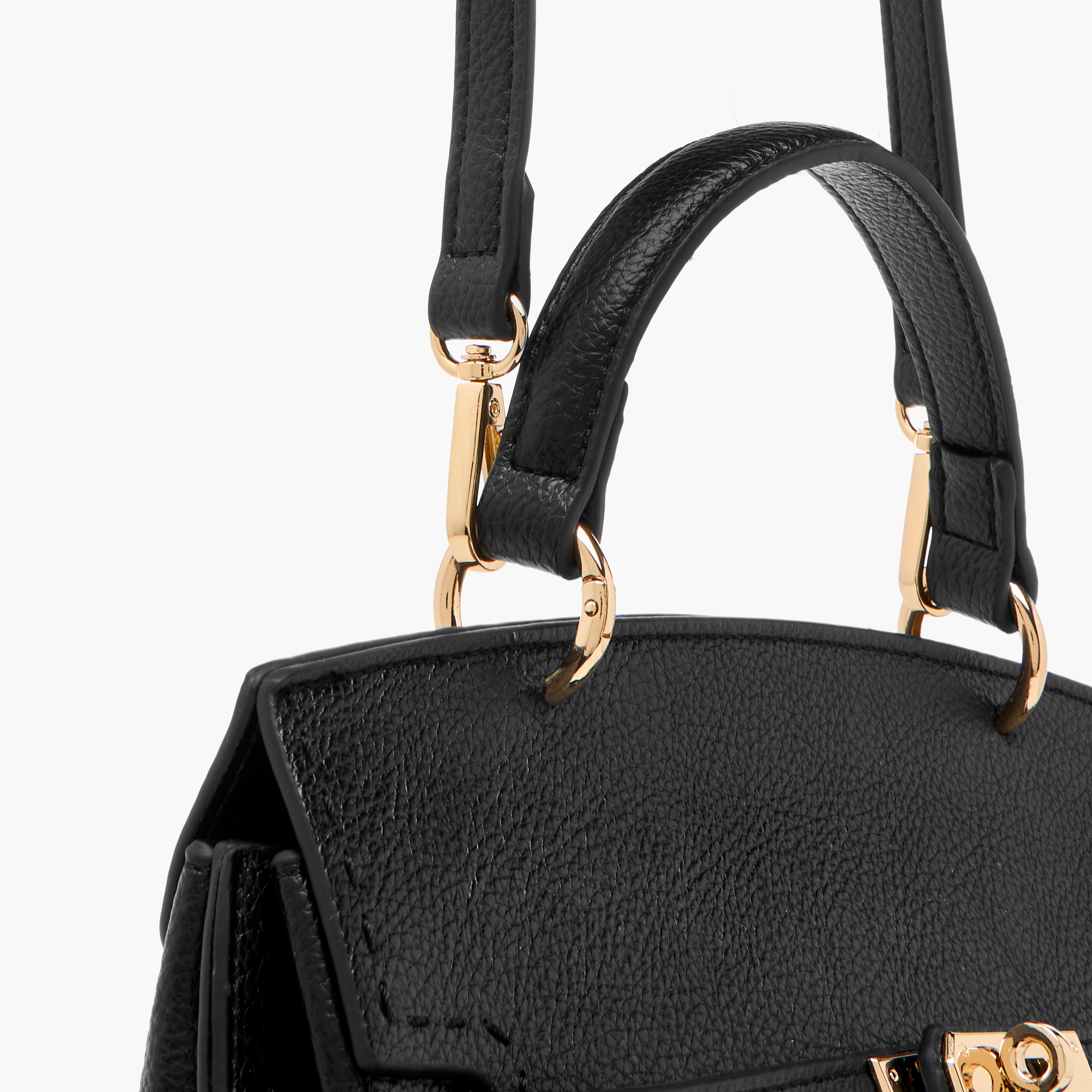 شنطة ساتشيل سادة بإغلاق قفل دوار من فلورا بيلا-women-bagsandwallets-handbags-image-5