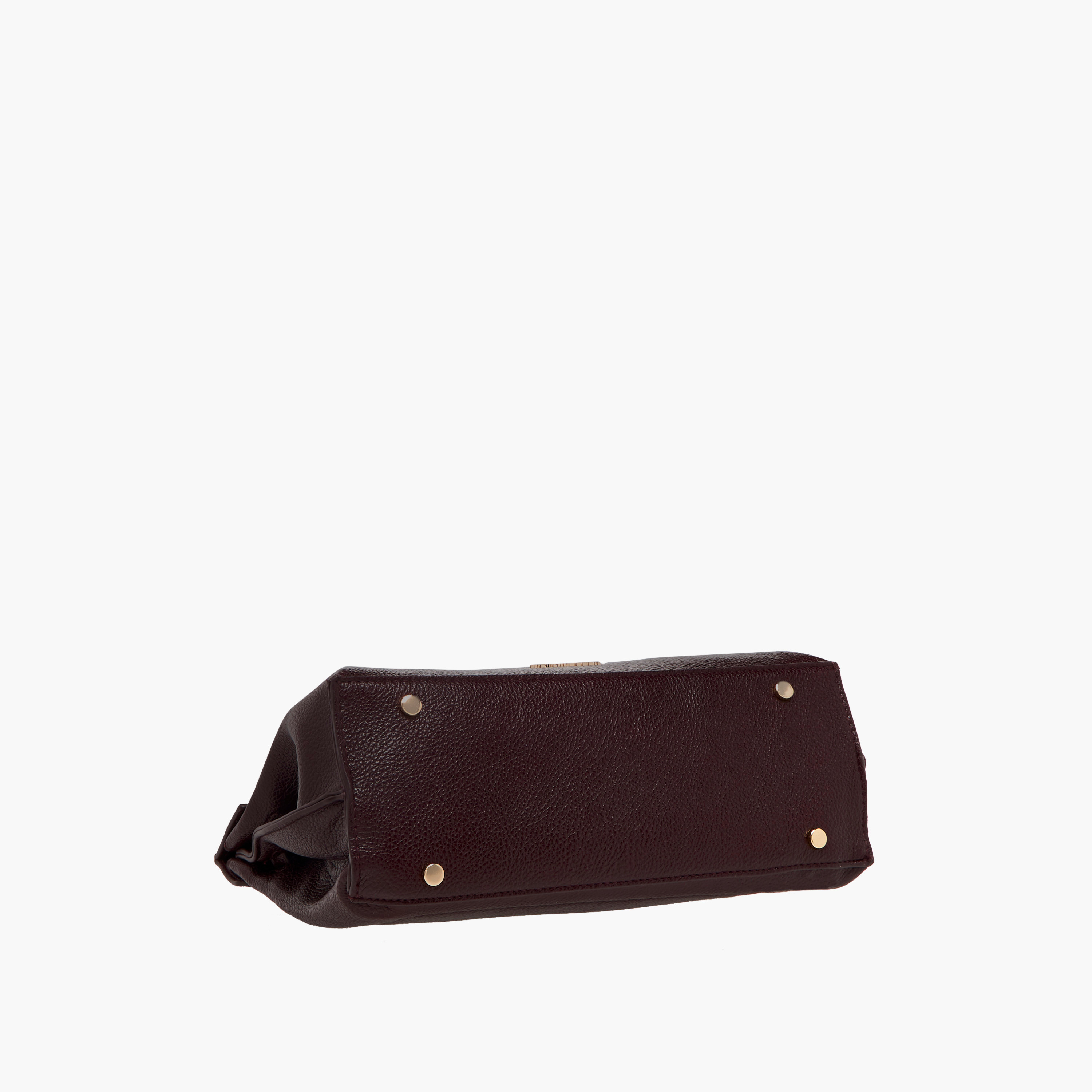 Flora Bella Solid Satchel Bag with Twist Lock Closure-women-bagsandwallets-handbags-image-6