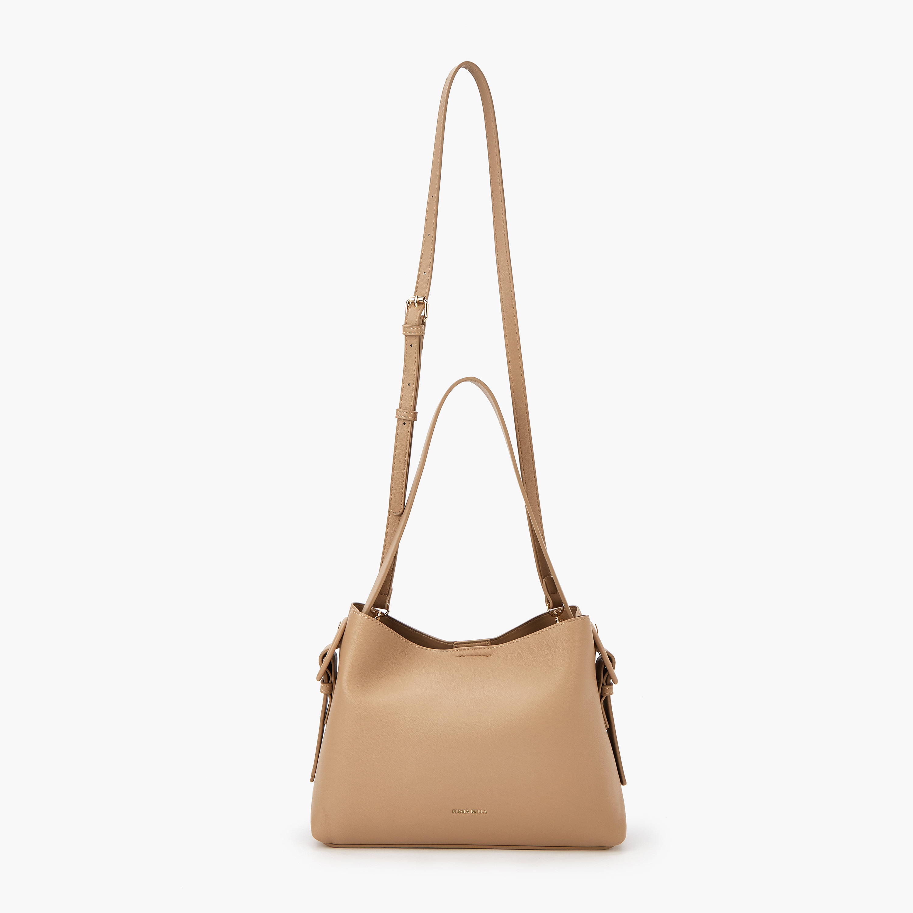 شنطة كتف سادة بحزام قابل للتعديل من فلورا بيلا-women-bagsandwallets-handbags-image-2