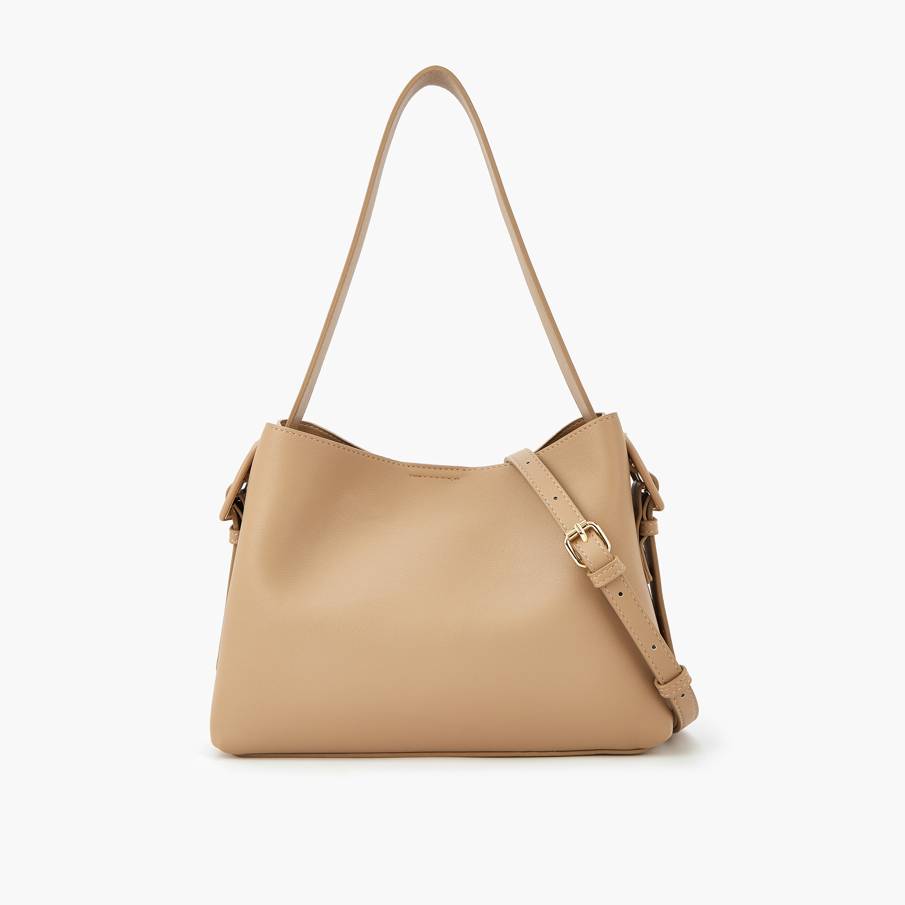 شنطة كتف سادة بحزام قابل للتعديل من فلورا بيلا-women-bagsandwallets-handbags-image-6