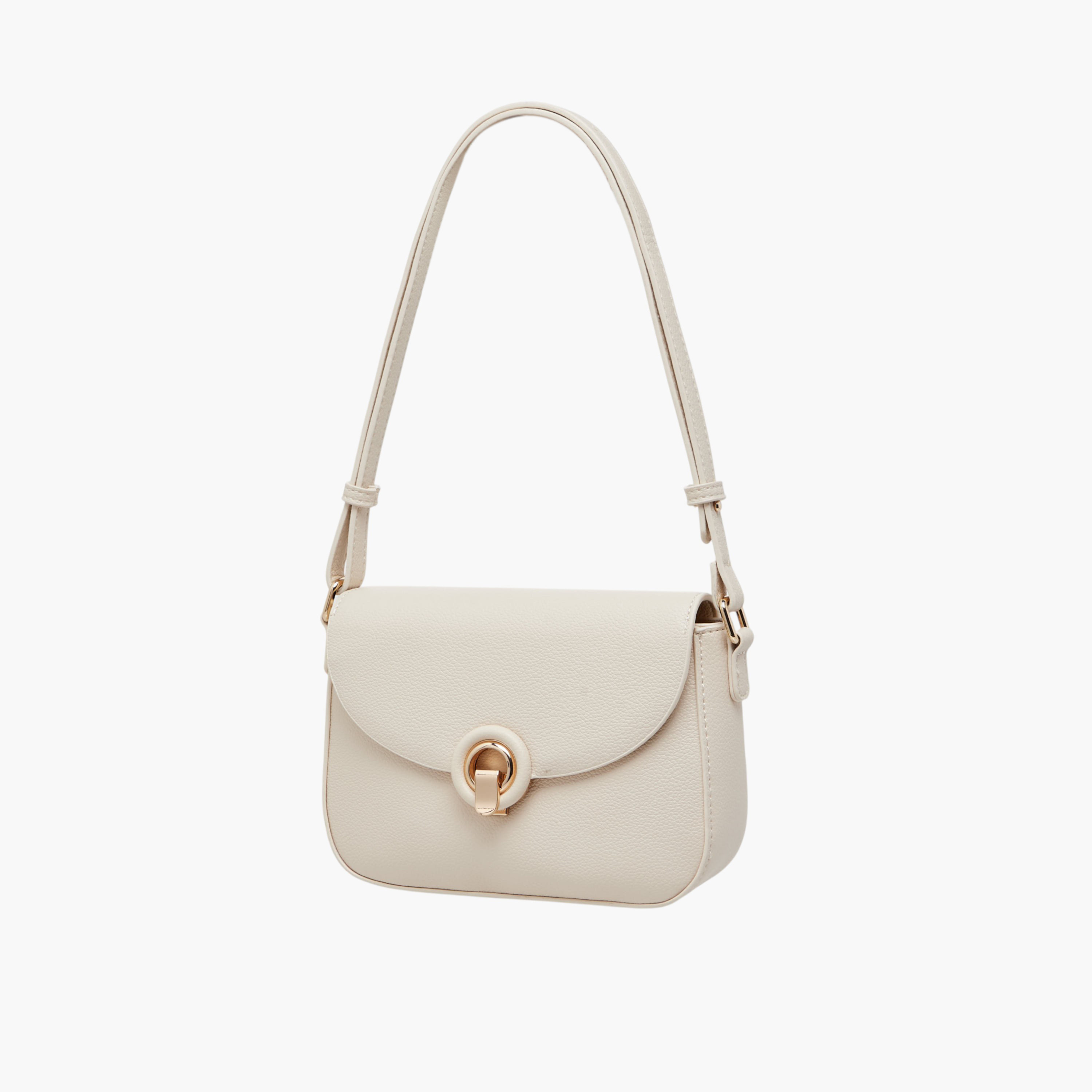 Flora Bella Solid Shoulder Bag with Flap Closure-women-bagsandwallets-handbags-image-2