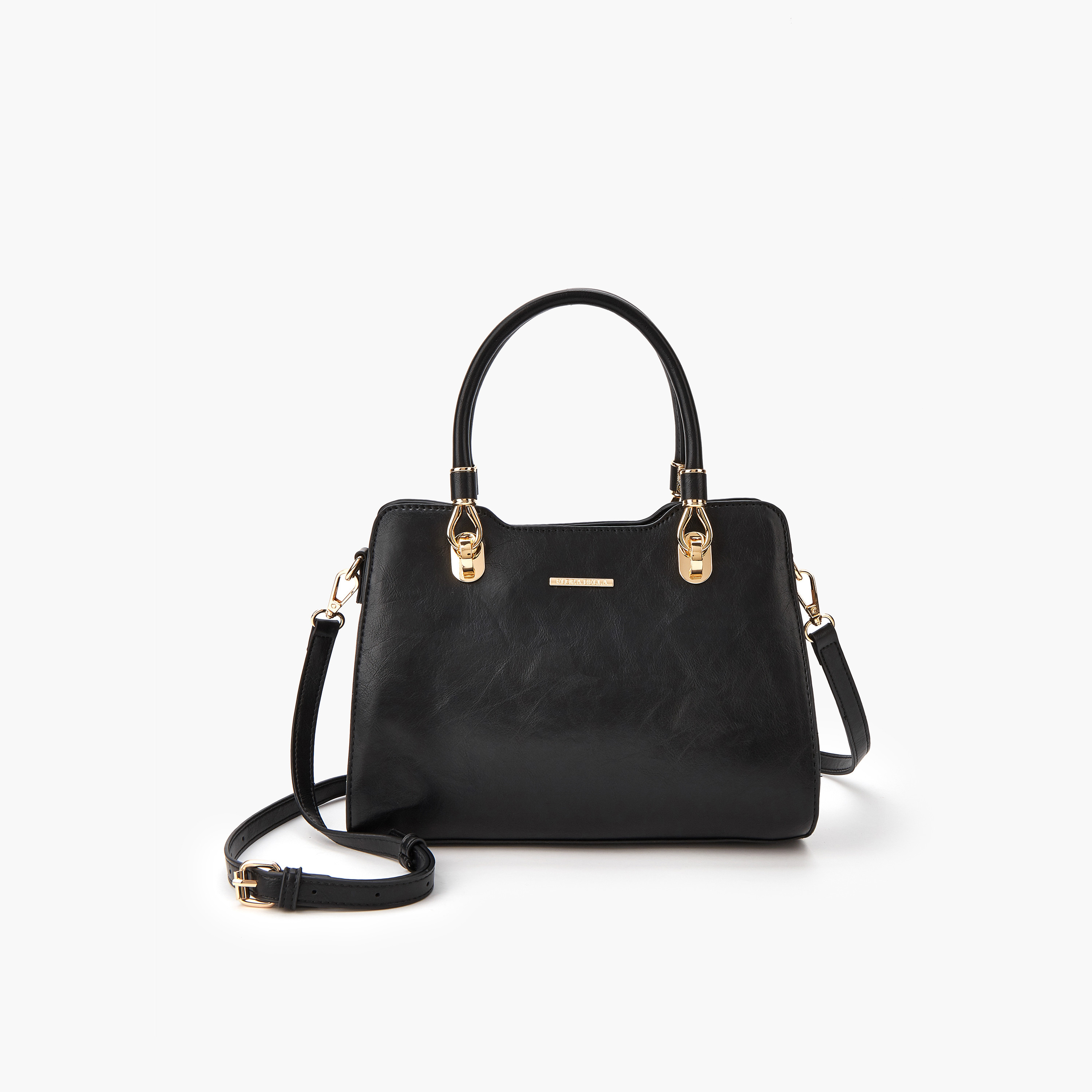 Flora Bella Solid Tote Bag with Double Handle and Zip Closure-women-bagsandwallets-handbags-image-1