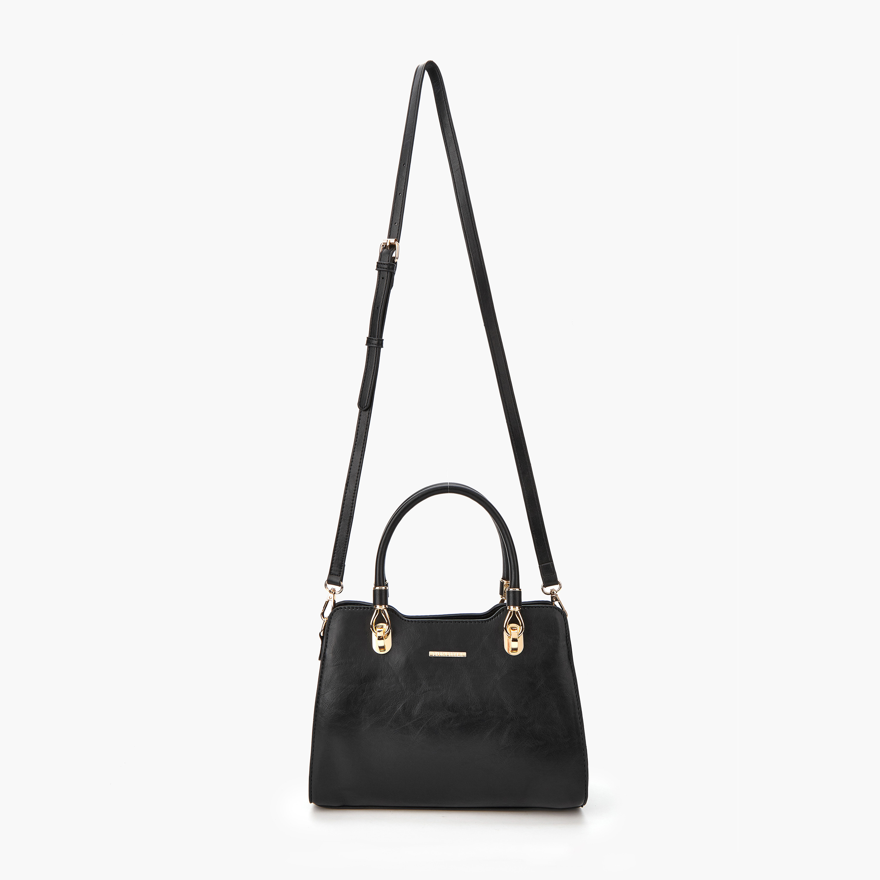 Flora Bella Solid Tote Bag with Double Handle and Zip Closure-women-bagsandwallets-handbags-image-2