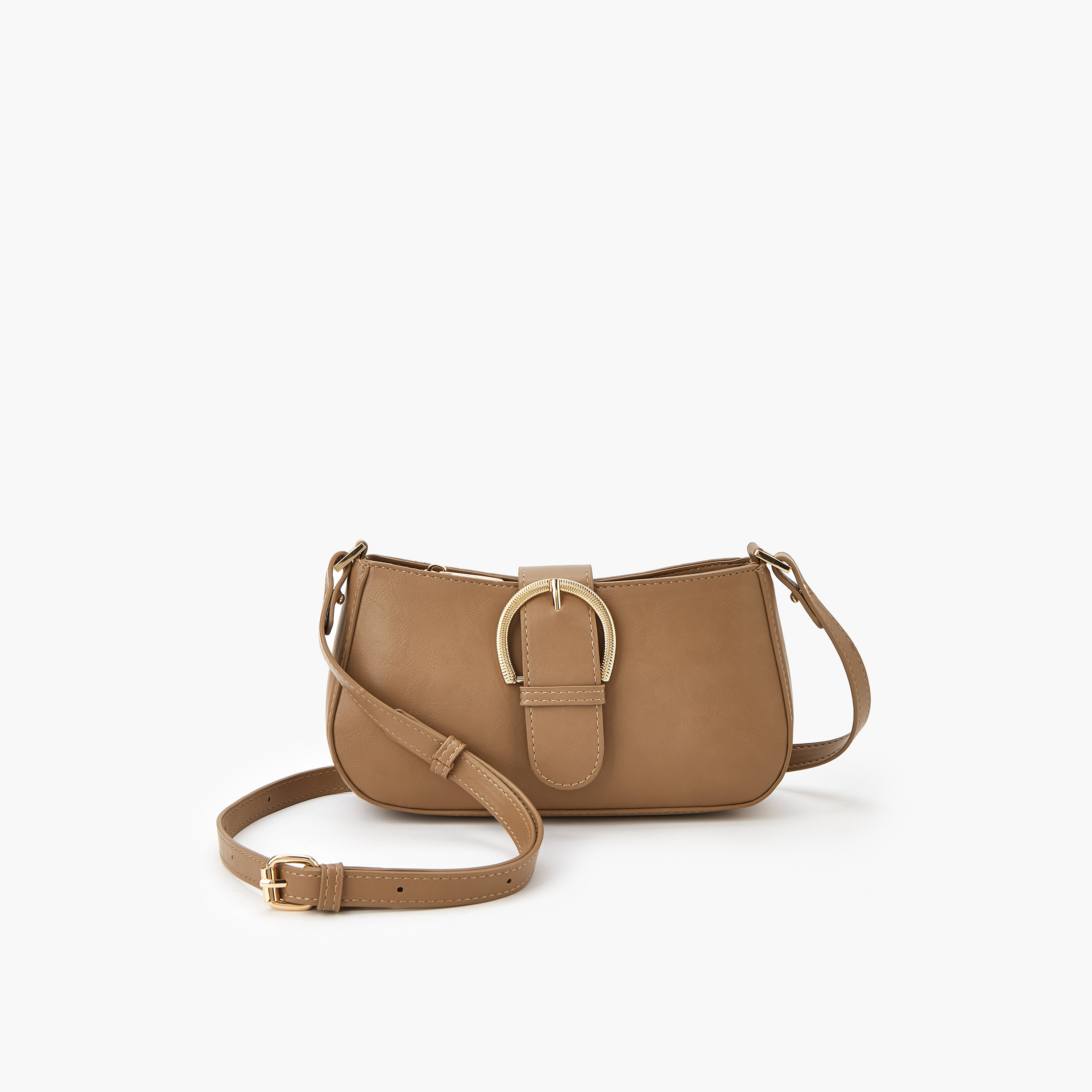 شنطة كروس بودي أنيقة بحزام قابل للتعديل وطية إغلاق من فلورا بيلا-women-bagsandwallets-handbags-image-1