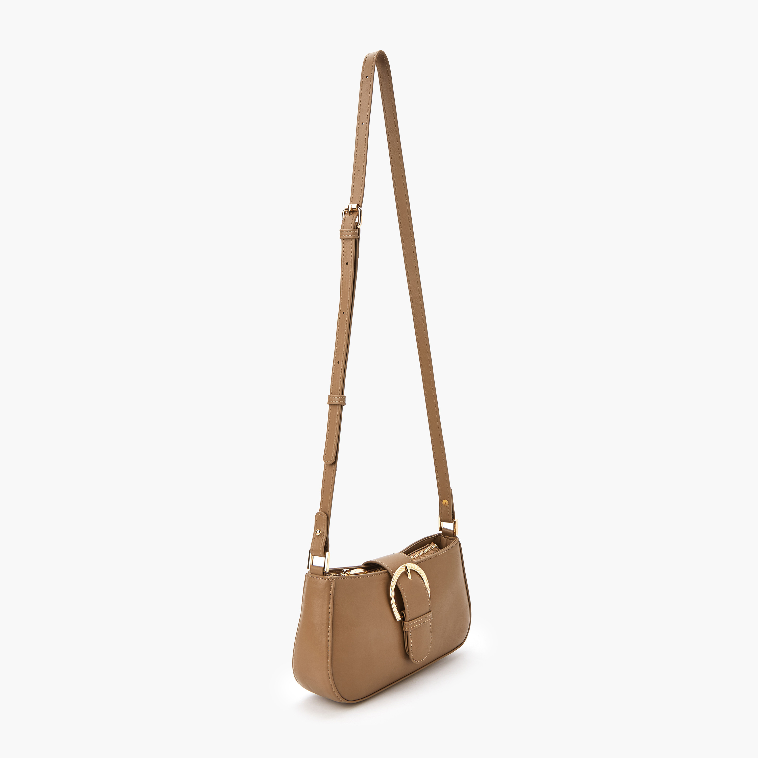 شنطة كروس بودي أنيقة بحزام قابل للتعديل وطية إغلاق من فلورا بيلا-women-bagsandwallets-handbags-image-2