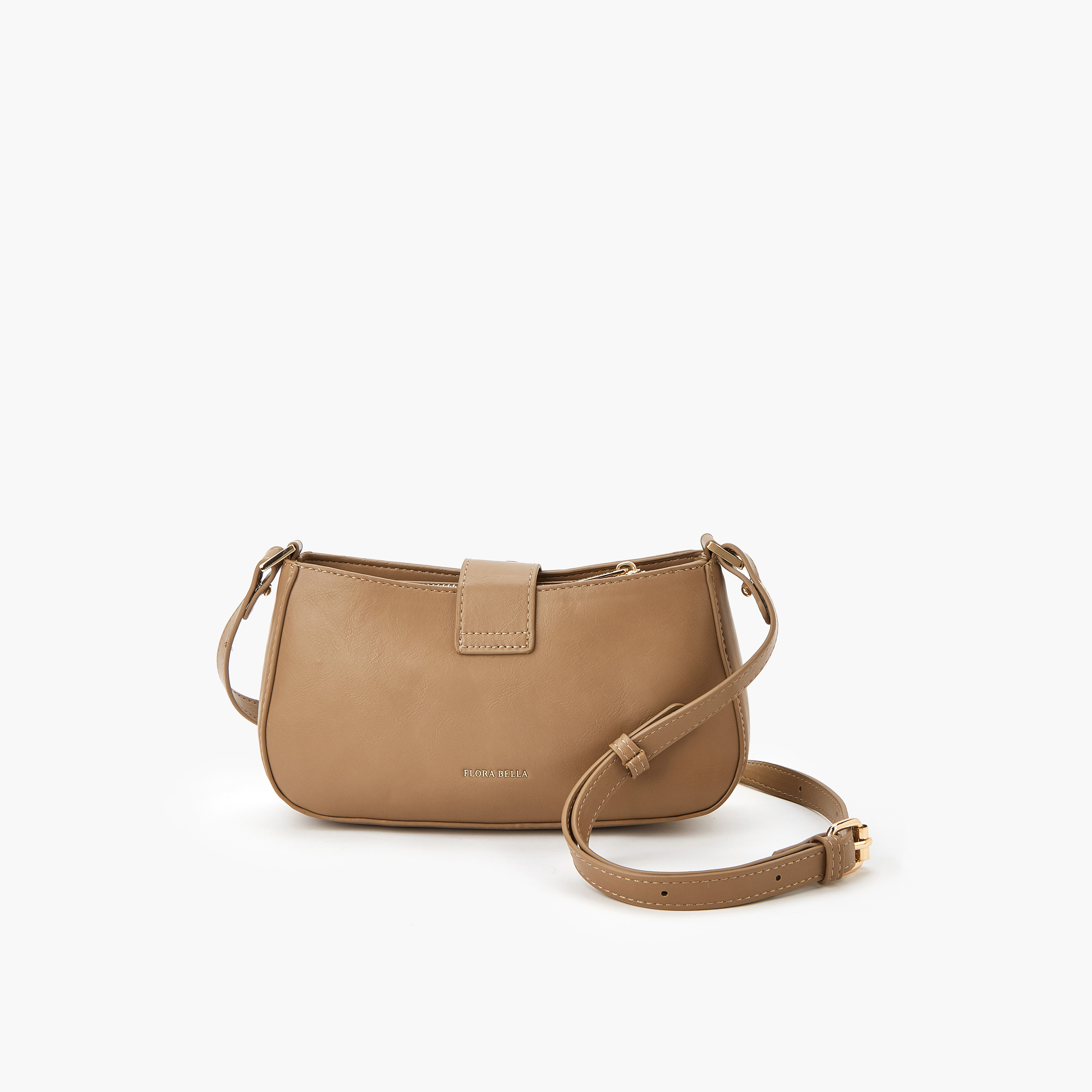 شنطة كروس بودي أنيقة بحزام قابل للتعديل وطية إغلاق من فلورا بيلا-women-bagsandwallets-handbags-image-5