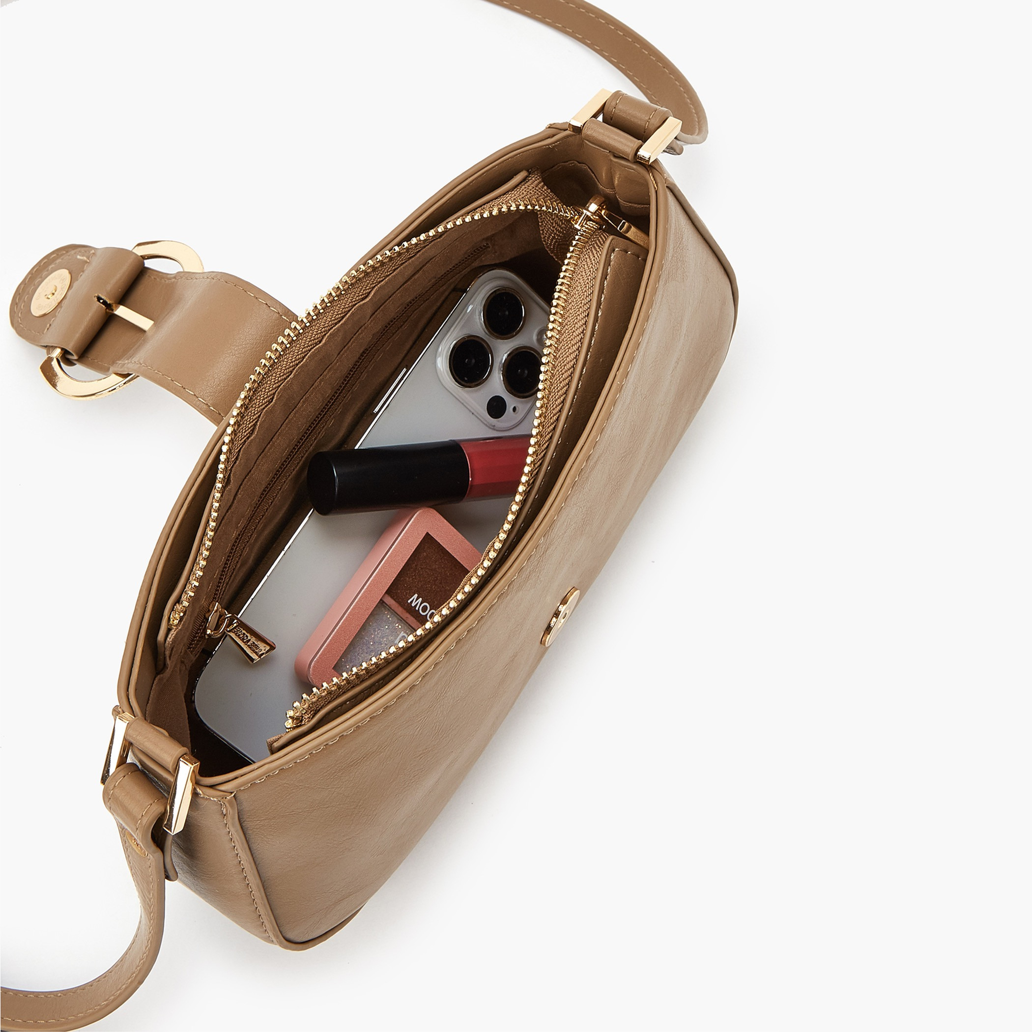 شنطة كروس بودي أنيقة بحزام قابل للتعديل وطية إغلاق من فلورا بيلا-women-bagsandwallets-handbags-image-7