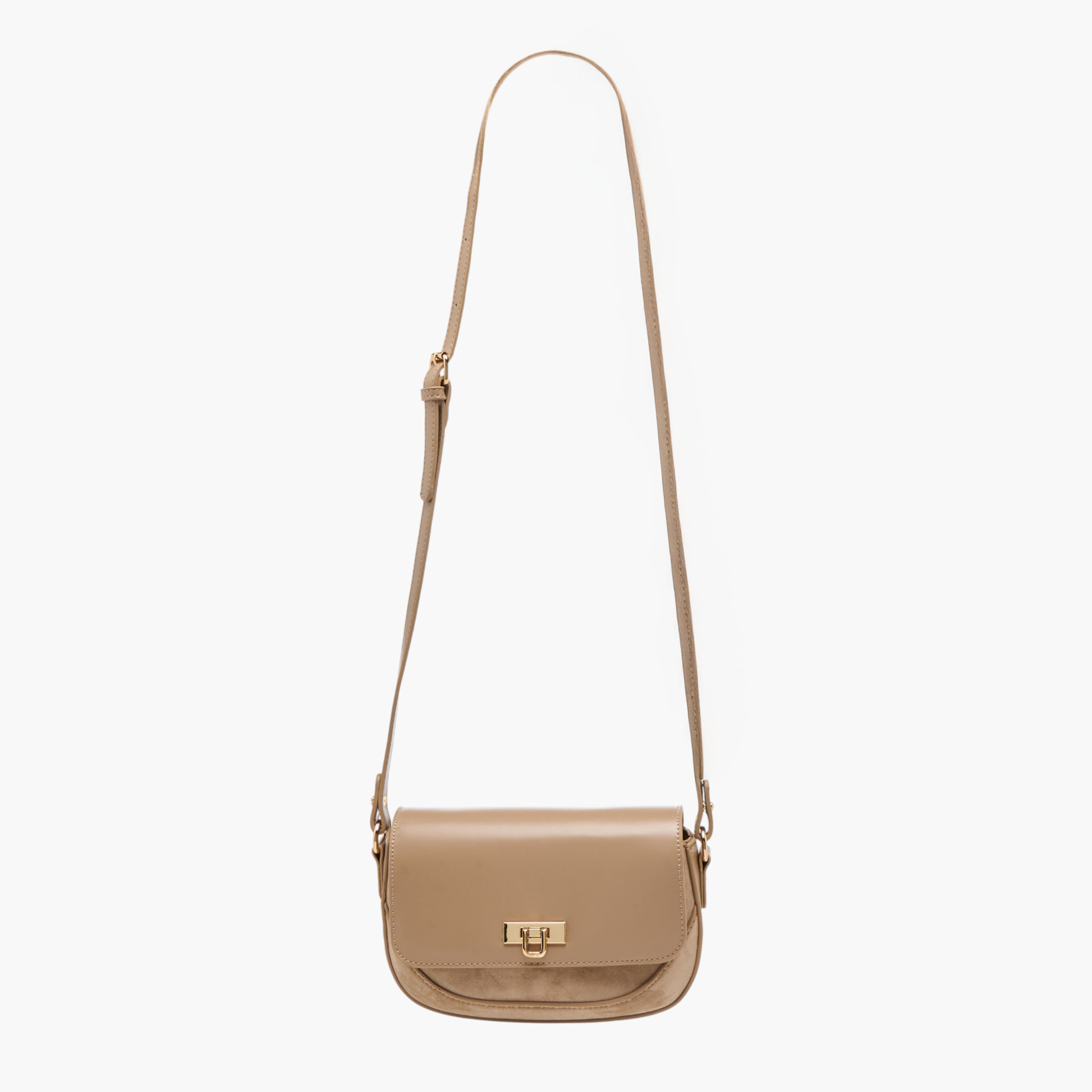 Flora Bella Solid Crossbody Bag with Twist Lock Closure-women-bagsandwallets-handbags-image-2