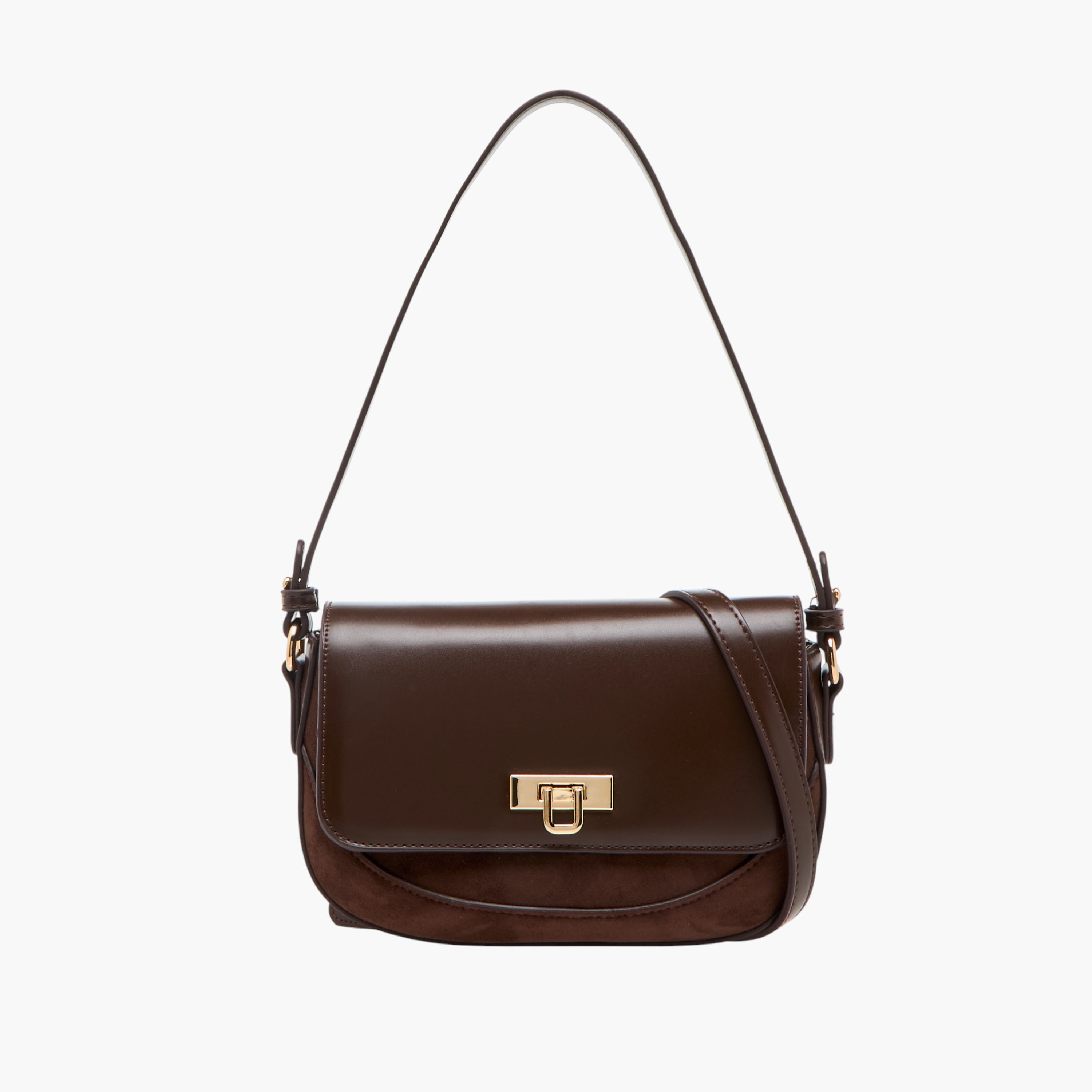 شنطة كروس بودي سادة بإغلاق قفل دوار من فلورا بيلا-women-bagsandwallets-handbags-image-1