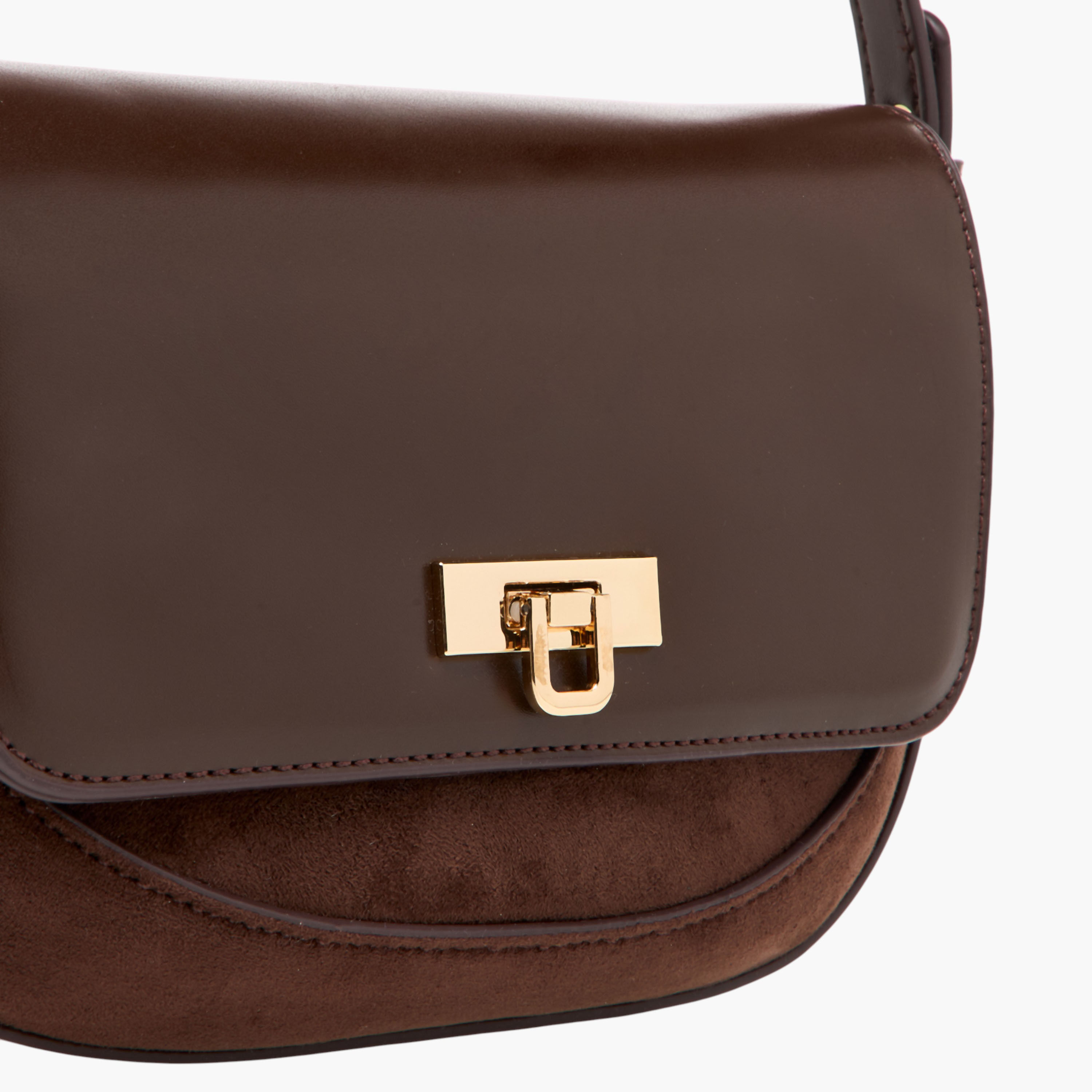 شنطة كروس بودي سادة بإغلاق قفل دوار من فلورا بيلا-women-bagsandwallets-handbags-image-4